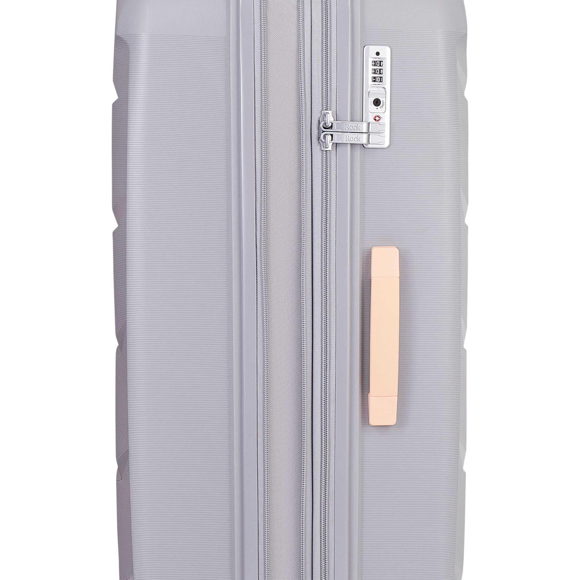 Grey/ Peach - Rock - Tulum Suitcase Grey/Peach - 4