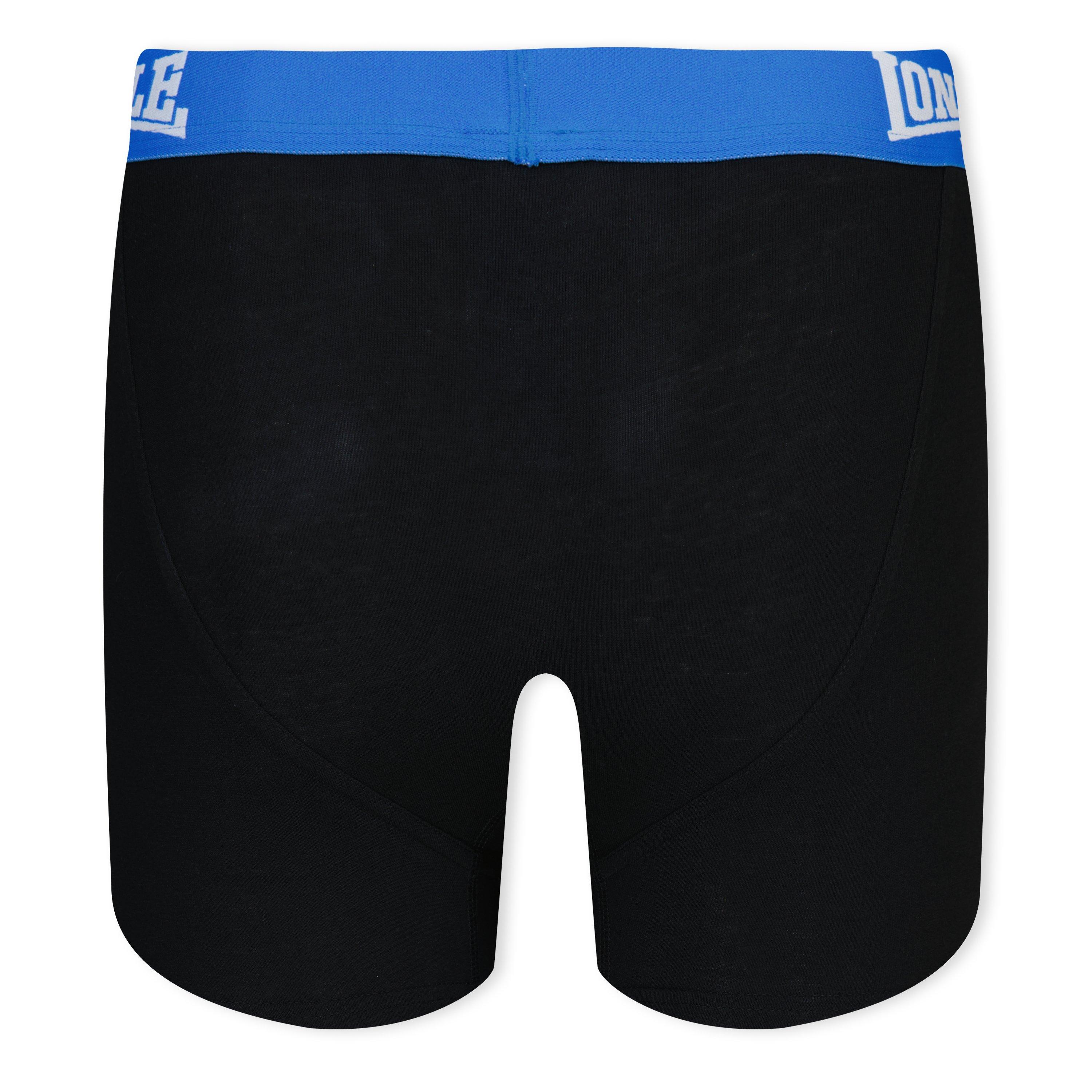 Schwarz/Brt Blau - Lonsdale - 2 Pack Boxer Shorts Junior - 2