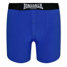 Lonsdale 2 Pack Boxer Shorts Junior