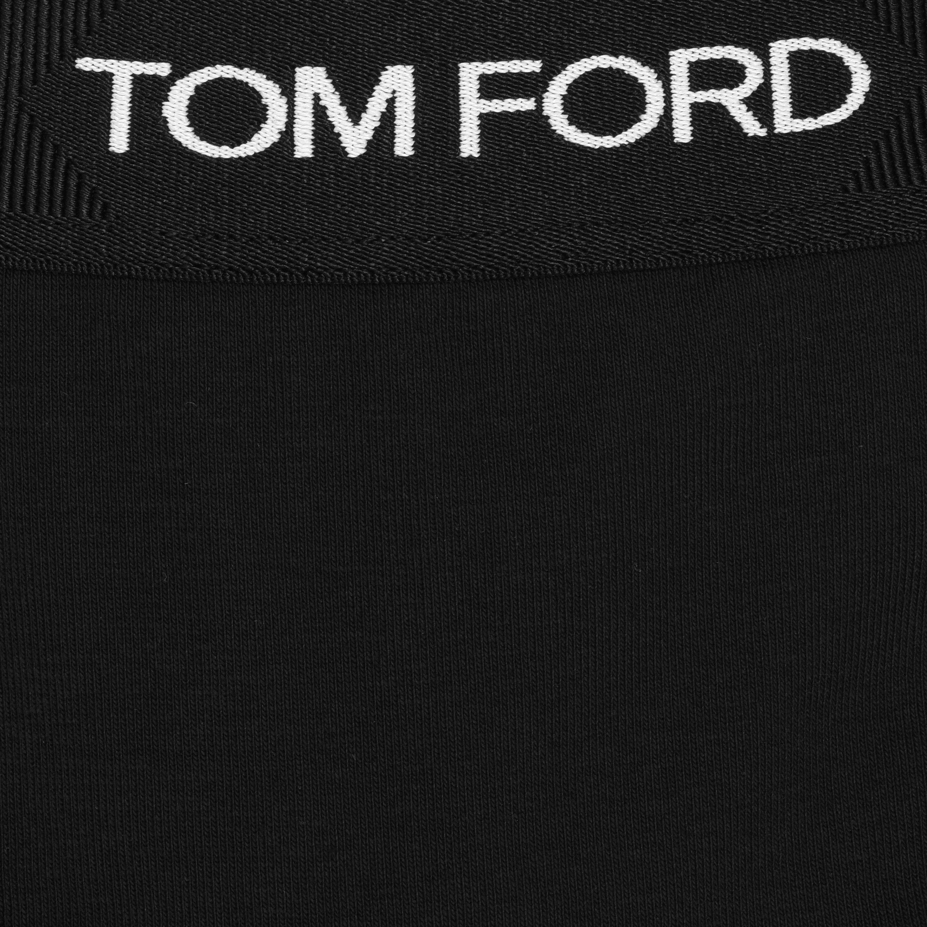 Black 002 - Tom Ford - Men's Plain Cotton Boxer Briefs, 2-Pack - 4
