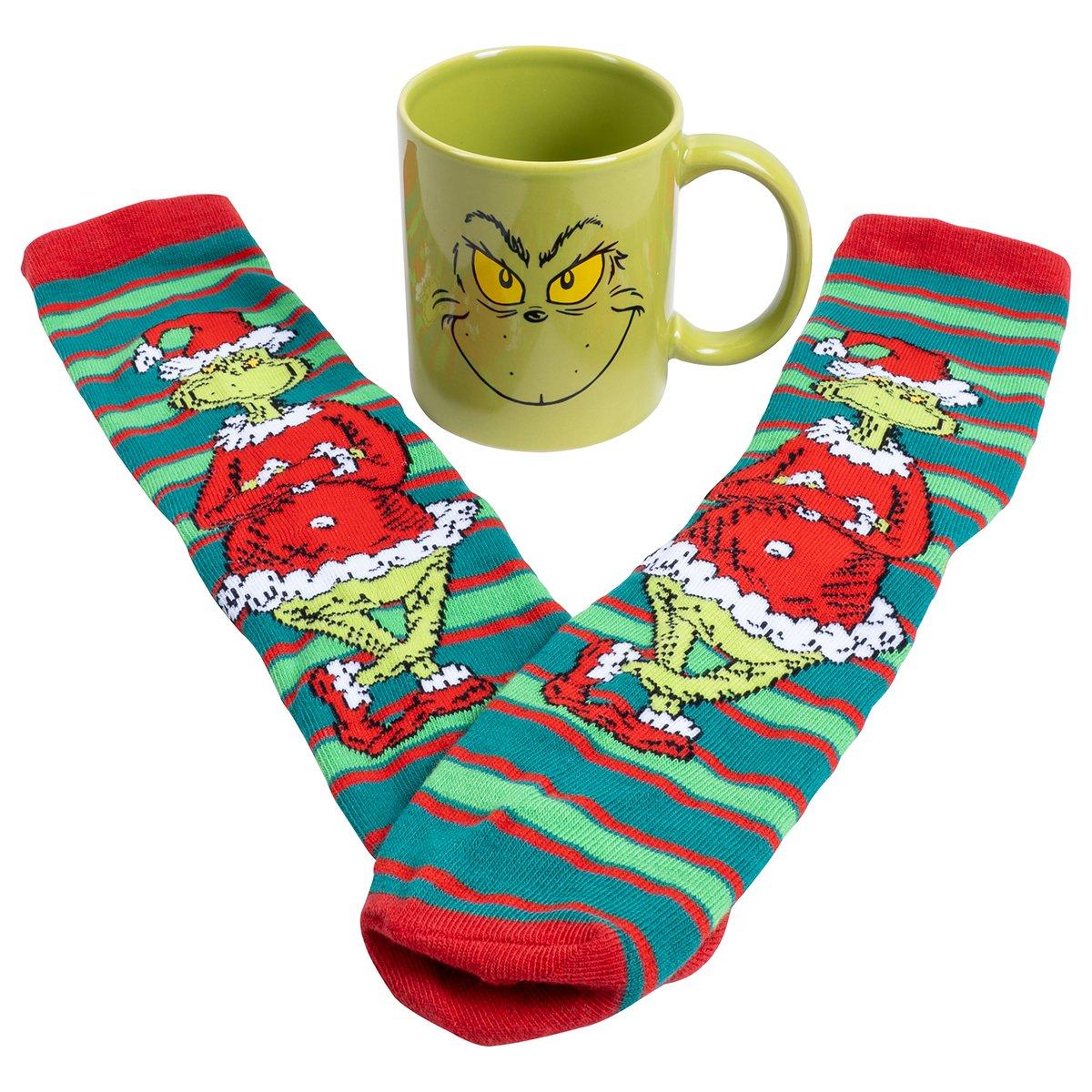 Multi - The Grinch - Grinch Mug and Socks - 1