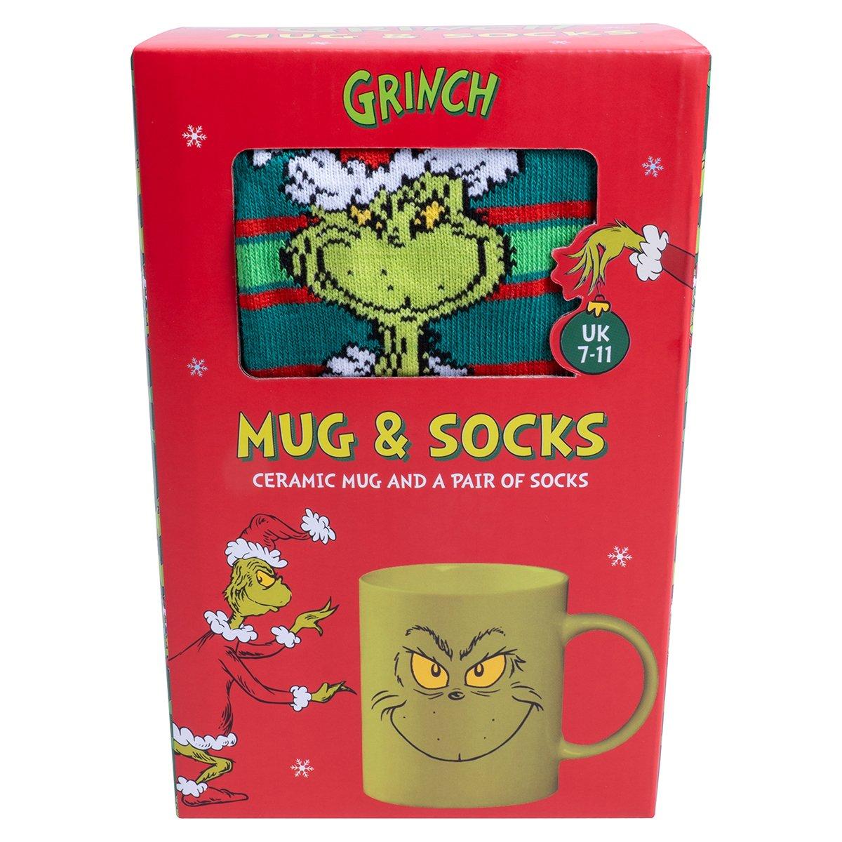 Multi - The Grinch - Grinch Mug and Socks - 3