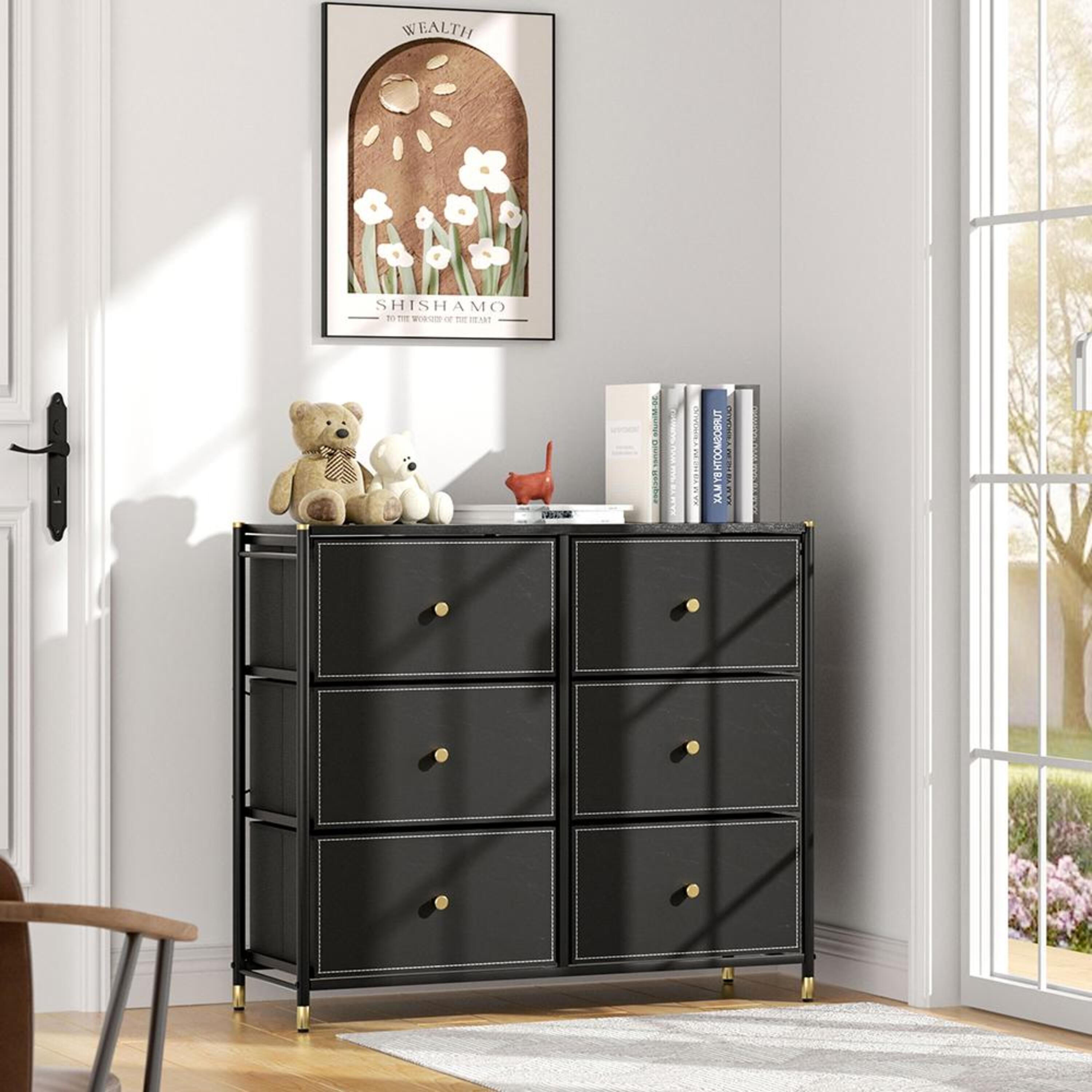 Blackgold - Kabinet UK - 6-Drawer Plastic Storage Cabinet - 2