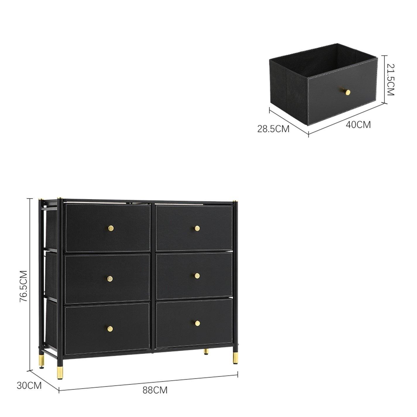 Blackgold - Kabinet UK - 6-Drawer Plastic Storage Cabinet - 11
