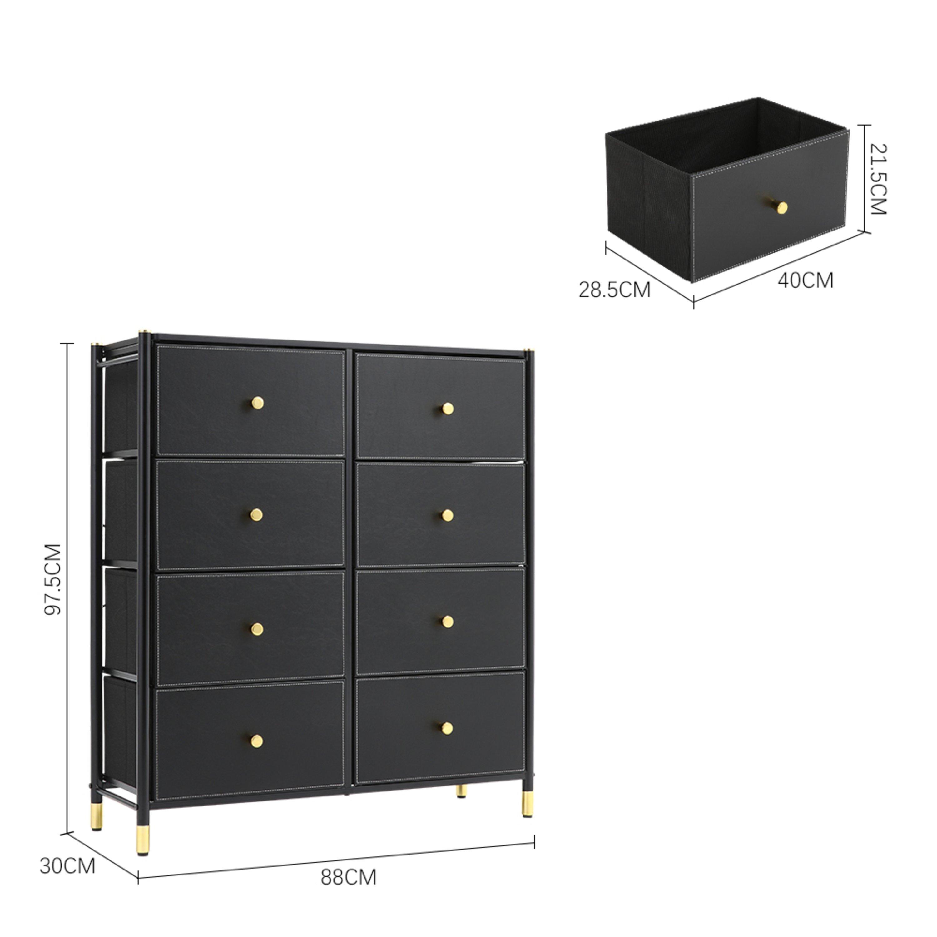 Blackgold - Kabinet UK - 8-Drawer Plastic Storage Cabinet - 11