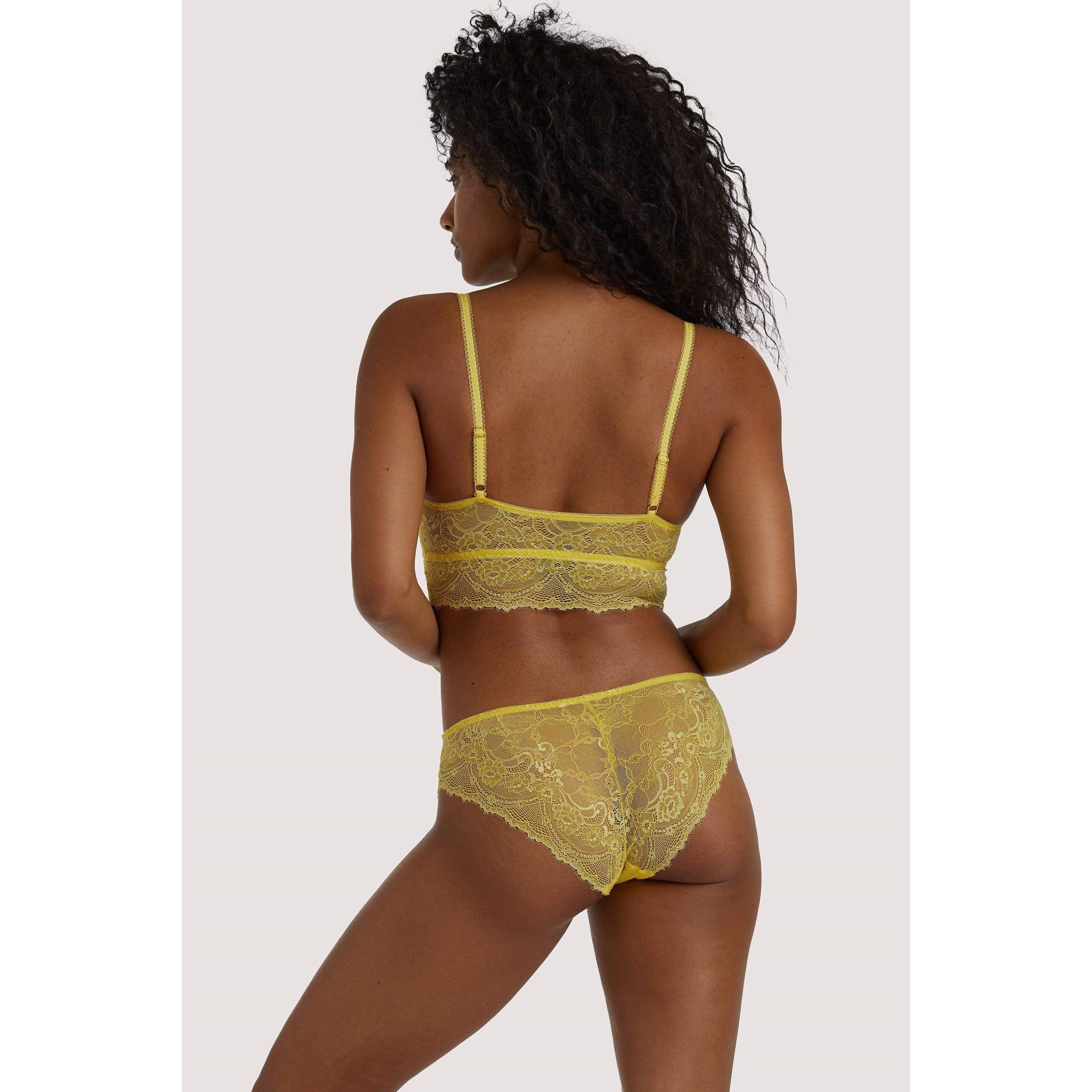 Yellow - Wolf and Whistle - Ariana Yellow Everyday Bralette - 2