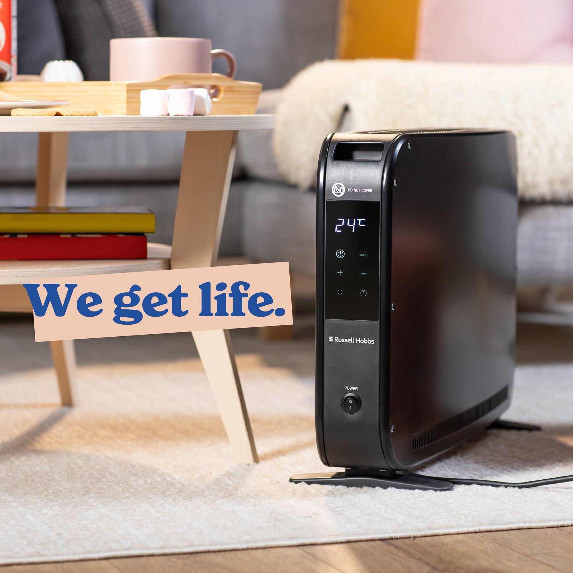 Black - Russell Hobbs - RHCVH2003B 2kW Digital Touch Convection Heater - 6