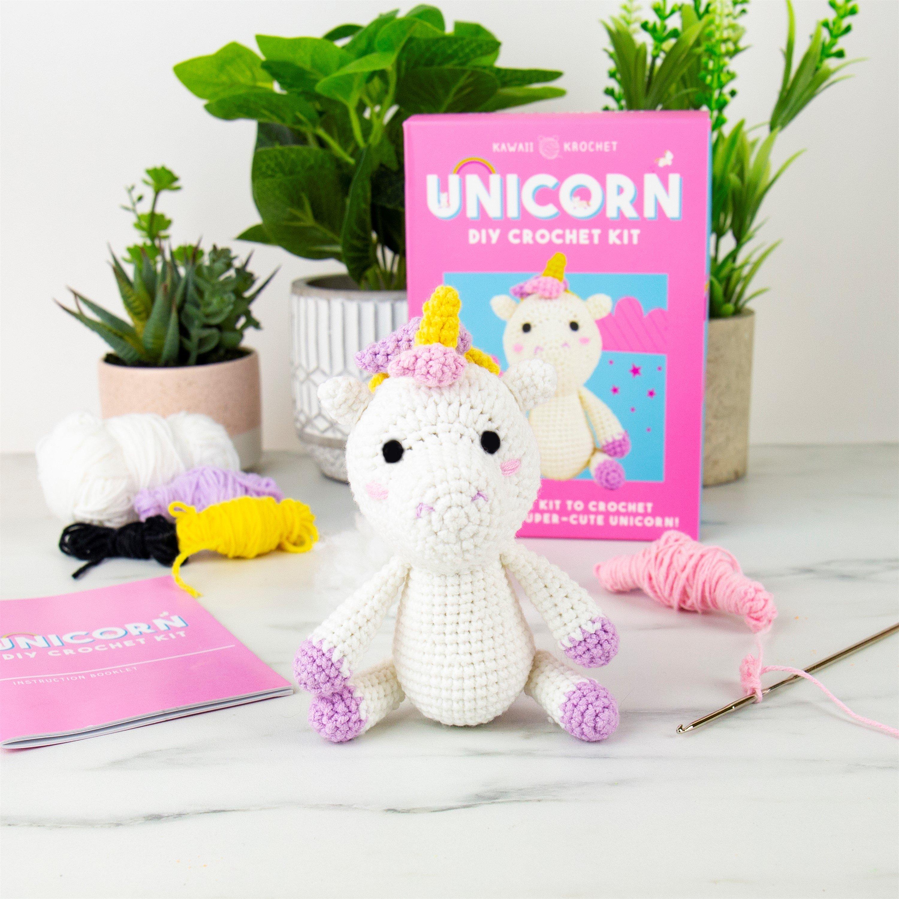 Gift Republic  Unicorn Diy Crochet Kit - Pink