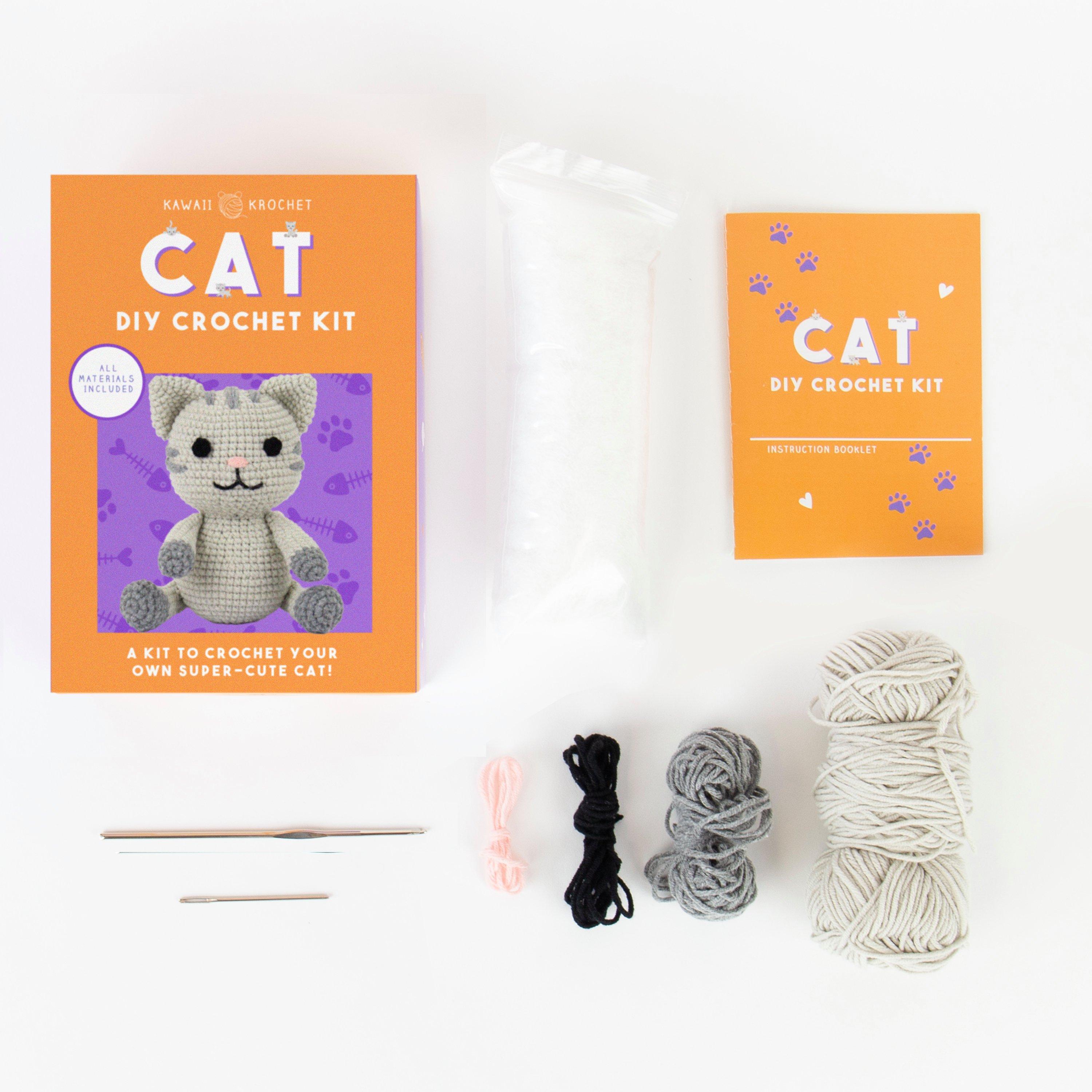 Orange - Gift Republic - DIY CAT CROCHET KIT - 4