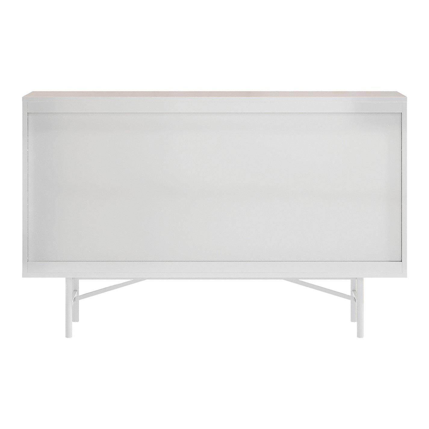 White - Kabinet UK - 6-Tier Bedroom Striped Storage Cabinet - 5