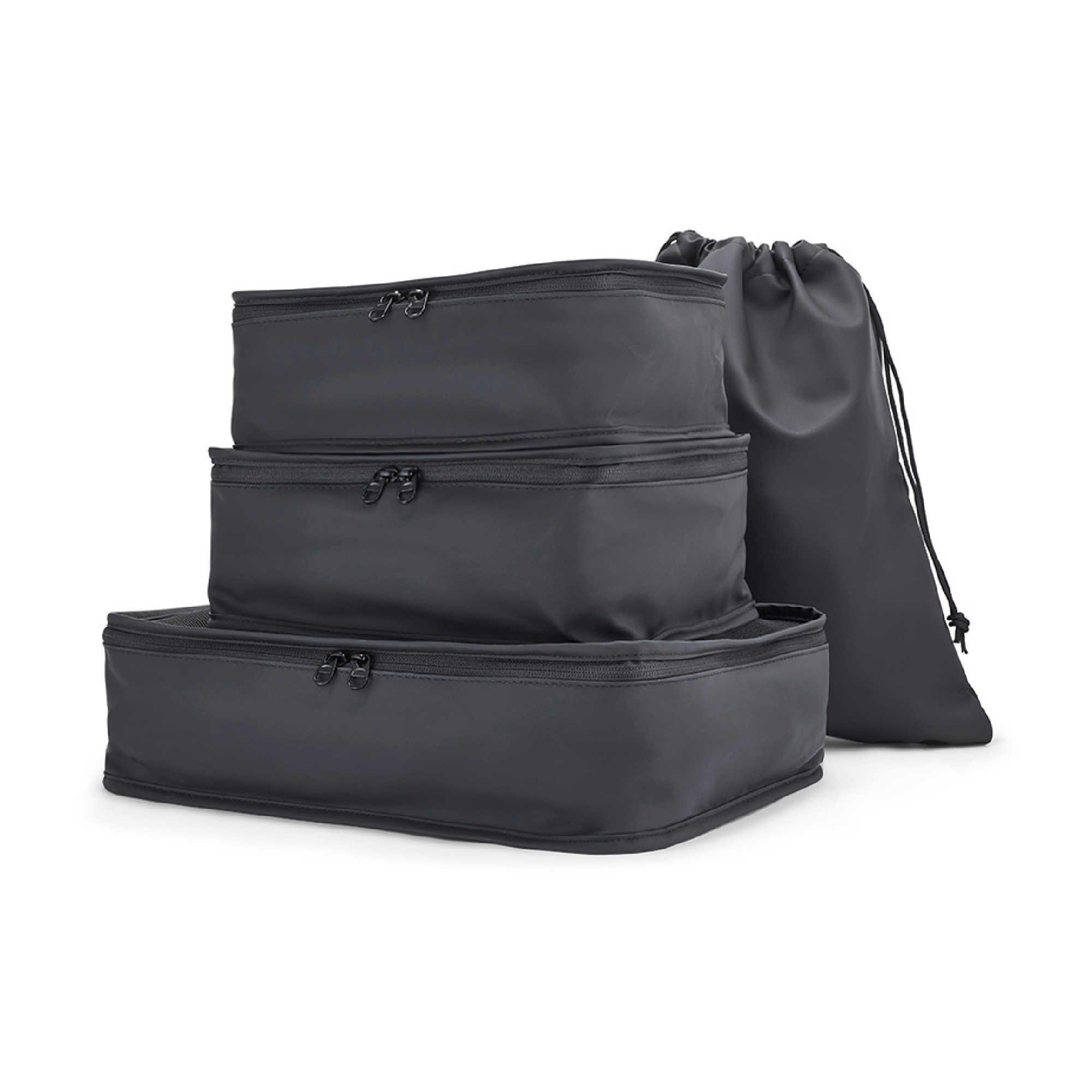 Rock  Packing Cubes Set Of 4 - Black - 4pc Set