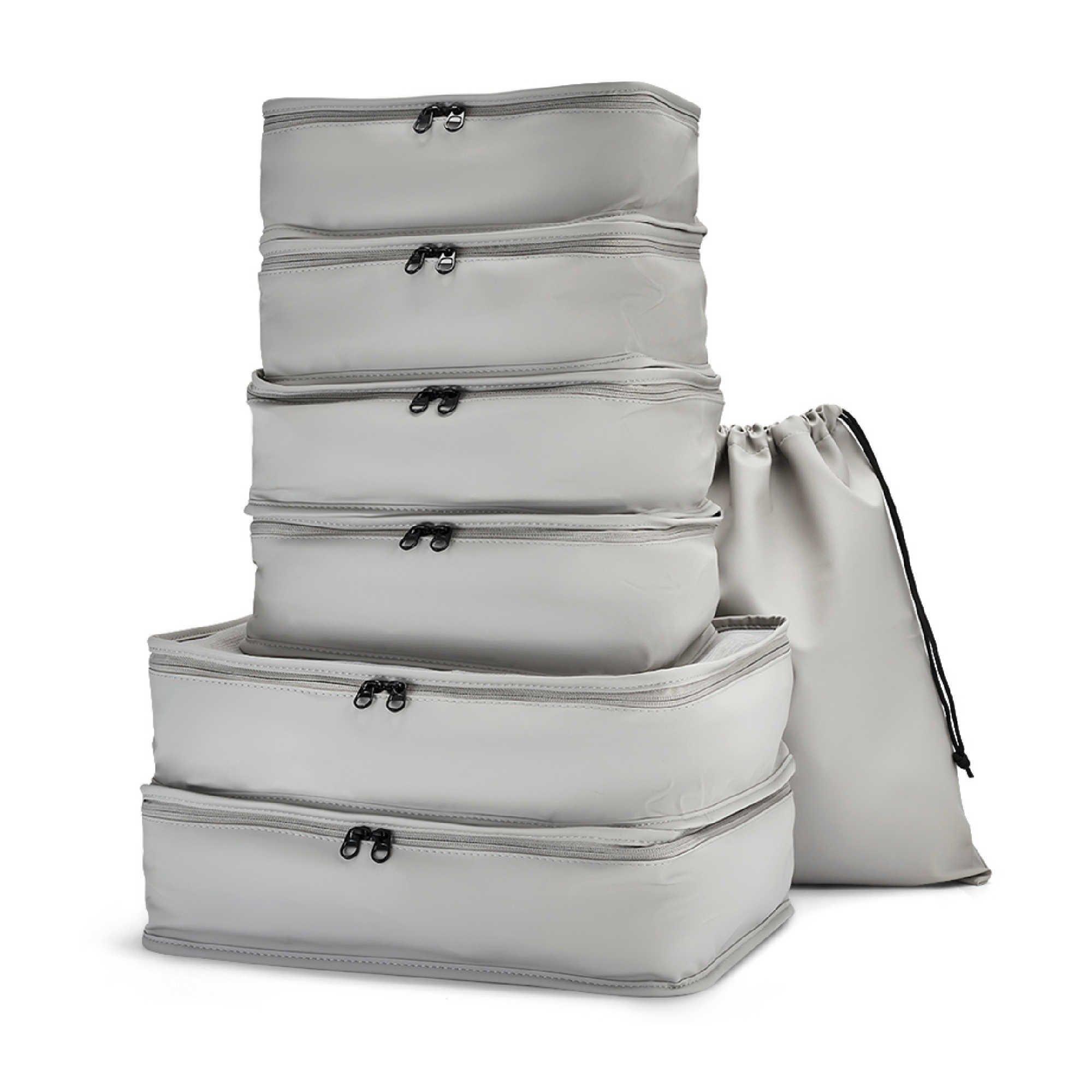 Rock  Packing Cubes Set Of 7 - Grey - 7pc Set