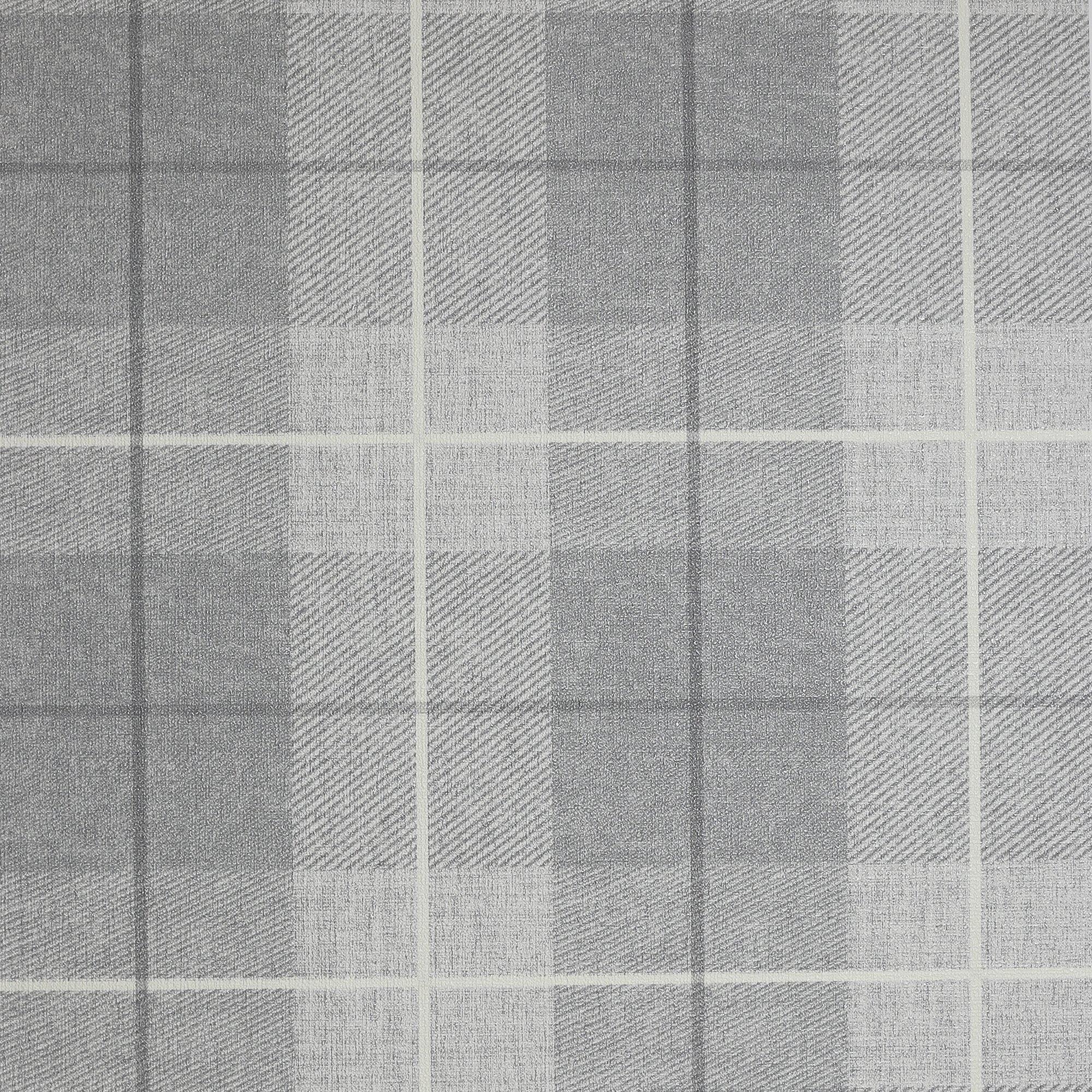 Grey - Arthouse - Country Tartan Grey Wallpaper - 1