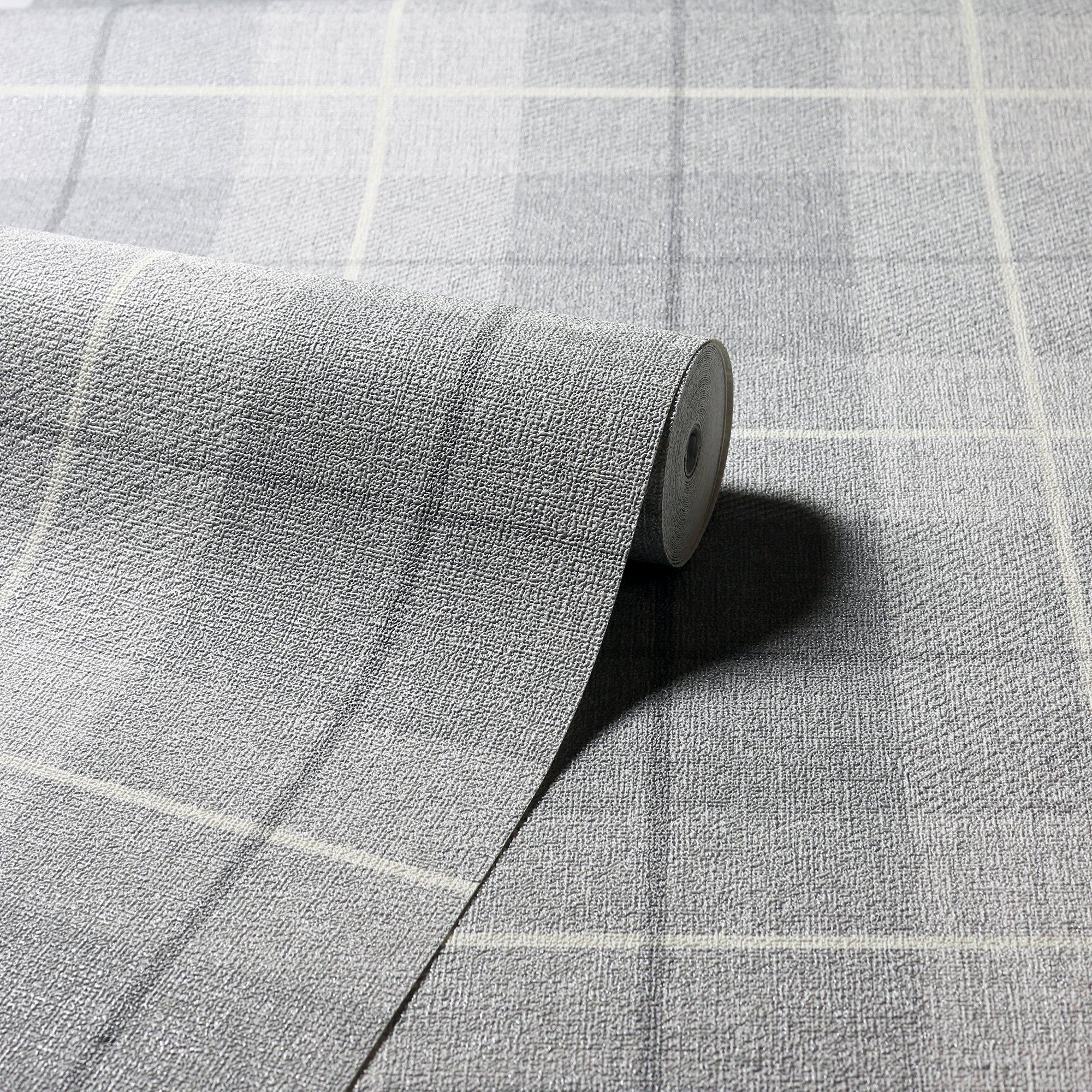 Grey - Arthouse - Country Tartan Grey Wallpaper - 8