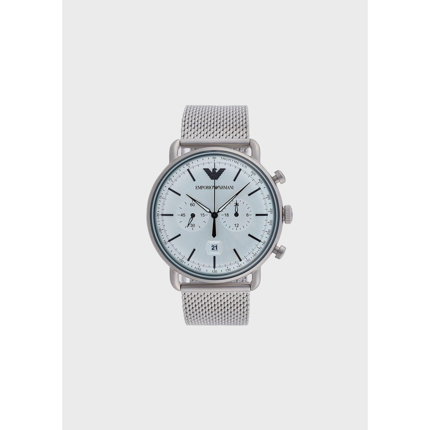 Silver - Emporio Armani - Watch - 1