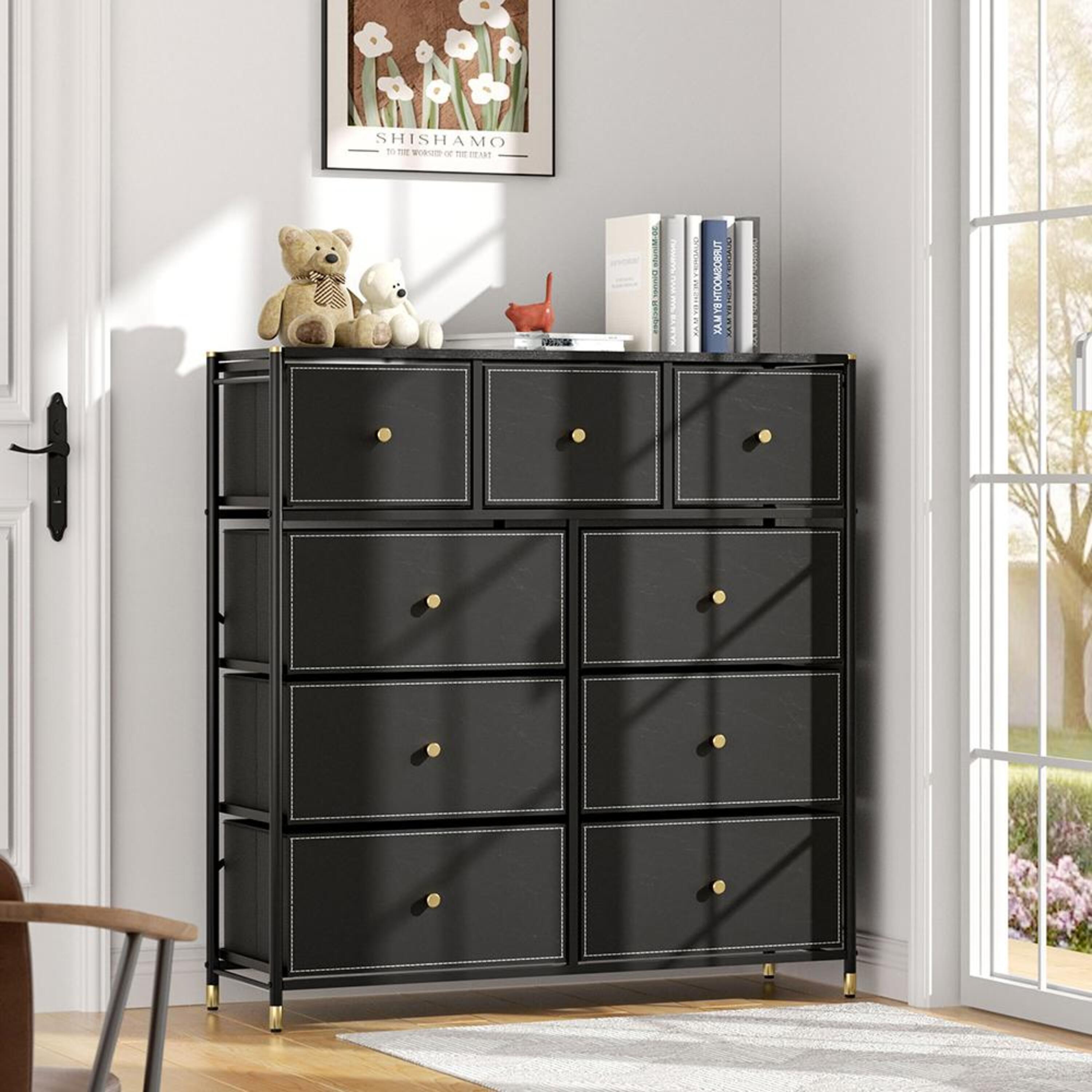 Blackgold - Kabinet UK - 9-Drawer Plastic Storage Cabinet - 2