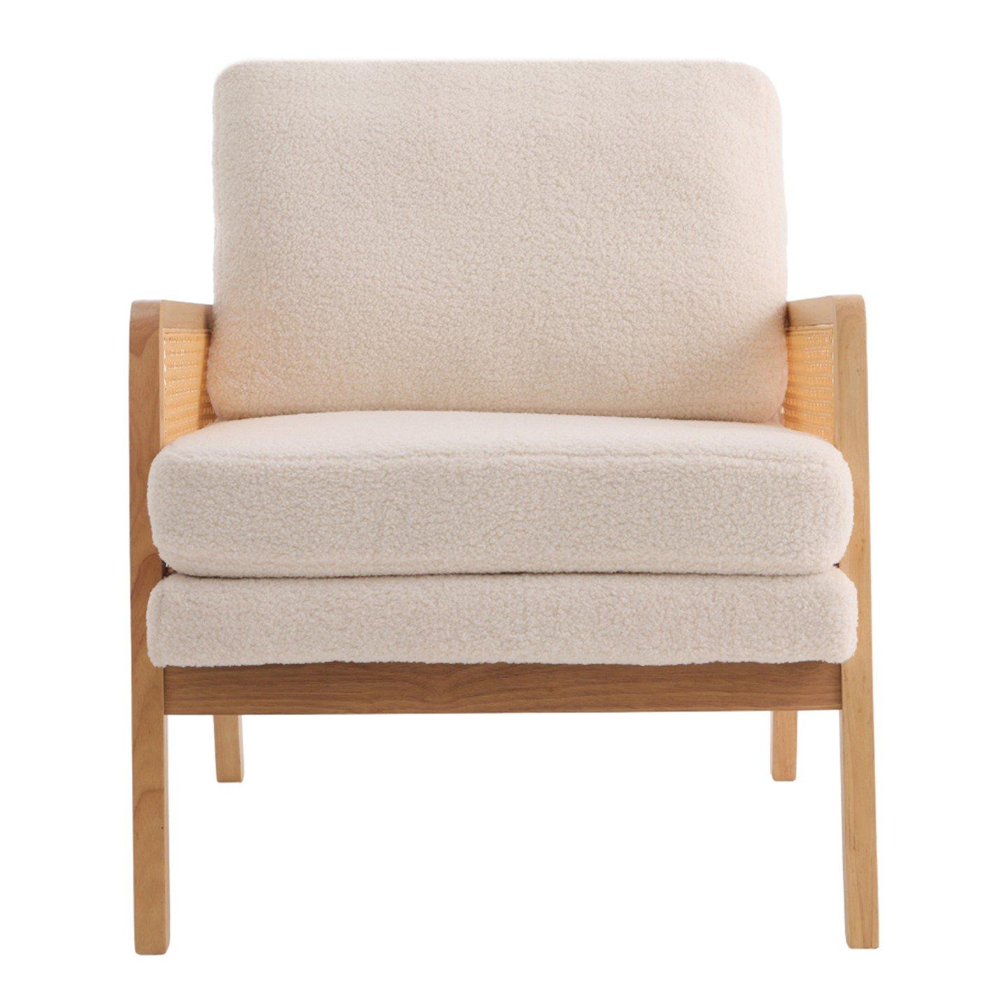 White - Kabinet UK - Cushioned Wood Armchair - 2