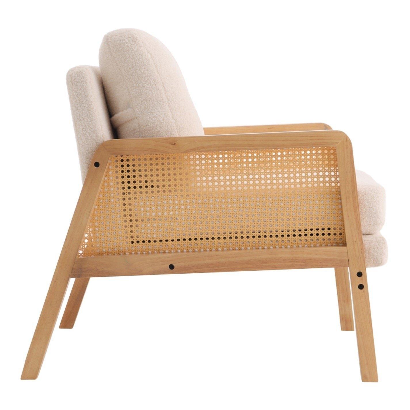 White - Kabinet UK - Cushioned Wood Armchair - 3