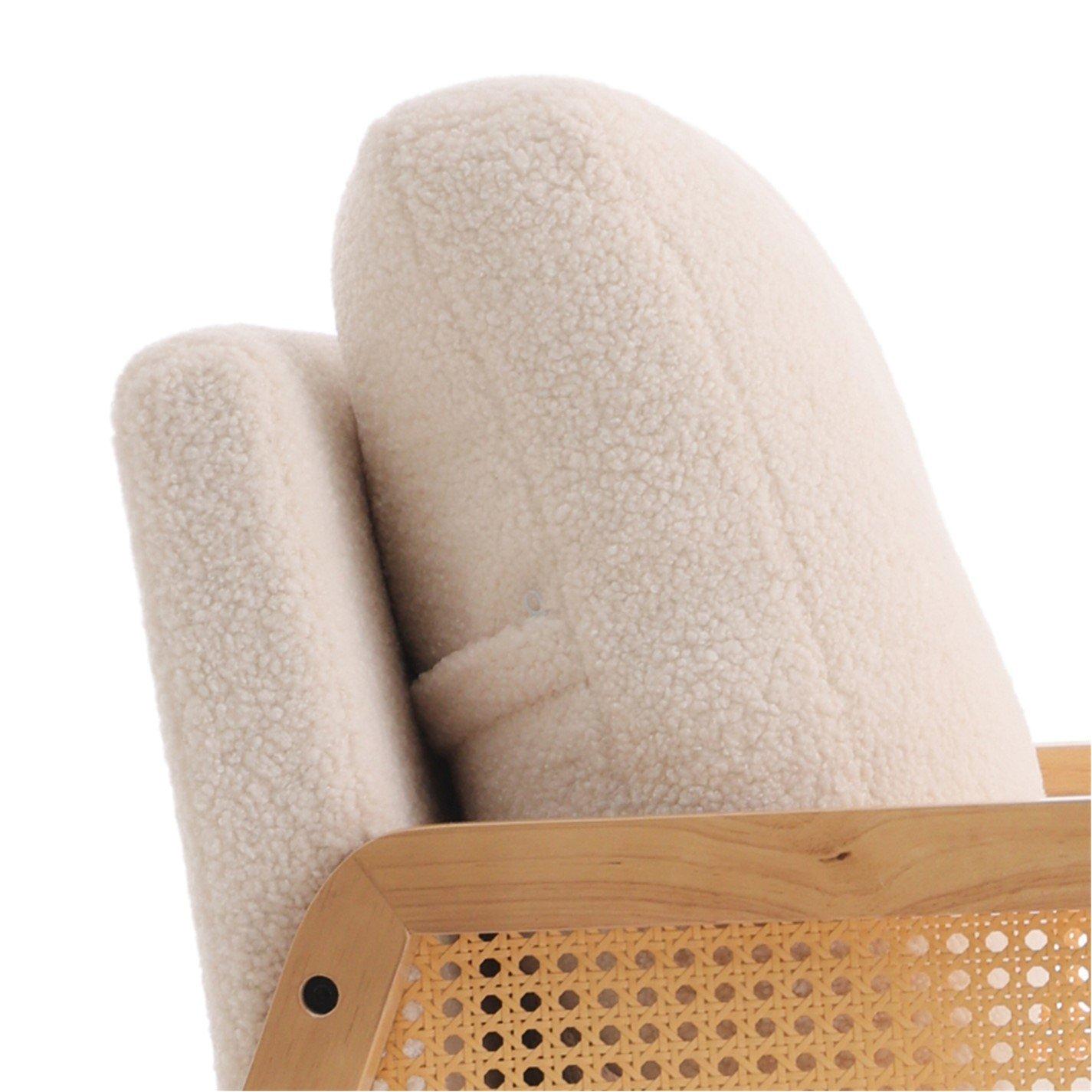 White - Kabinet UK - Cushioned Wood Armchair - 5