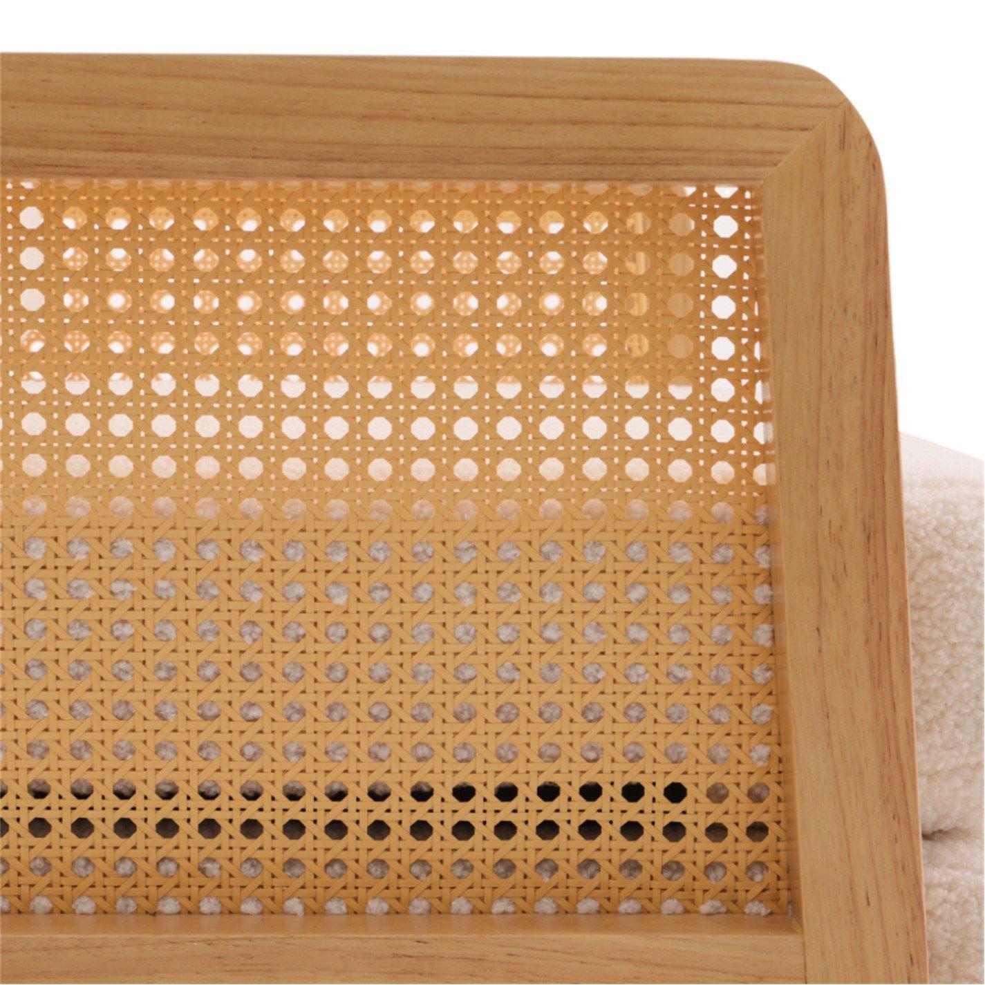 White - Kabinet UK - Cushioned Wood Armchair - 6