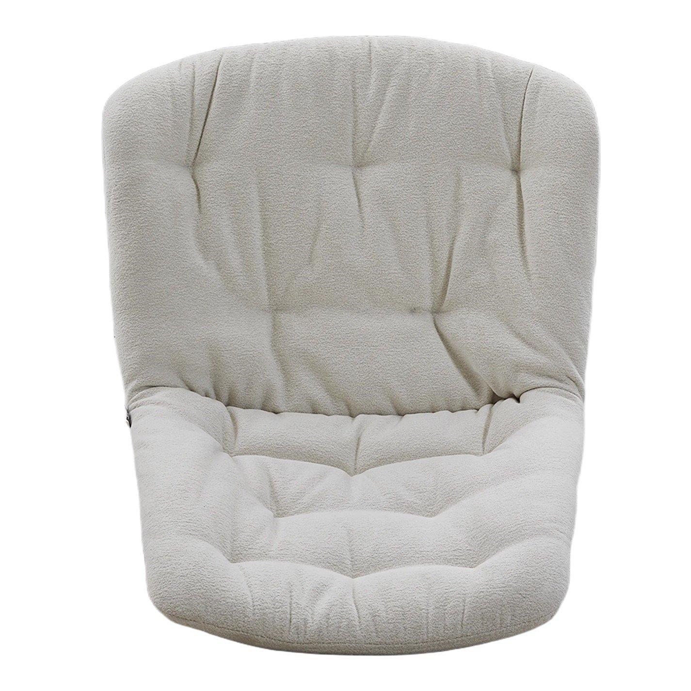 White - Kabinet UK - Teddy Fleece Upholstered Dining Chair - 7