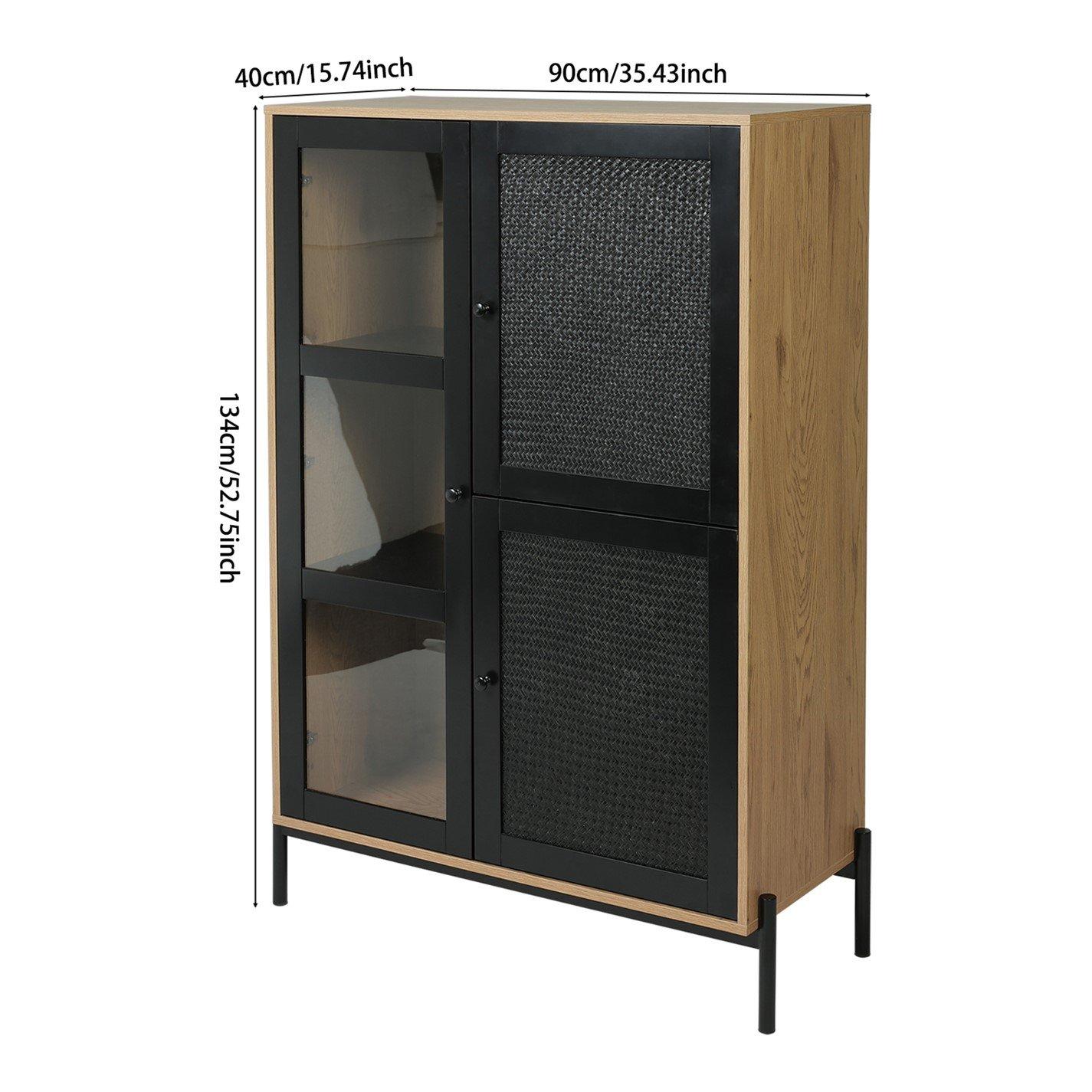 Blackbrown - Kabinet UK - Straw Doors Storage Cabinet - 9
