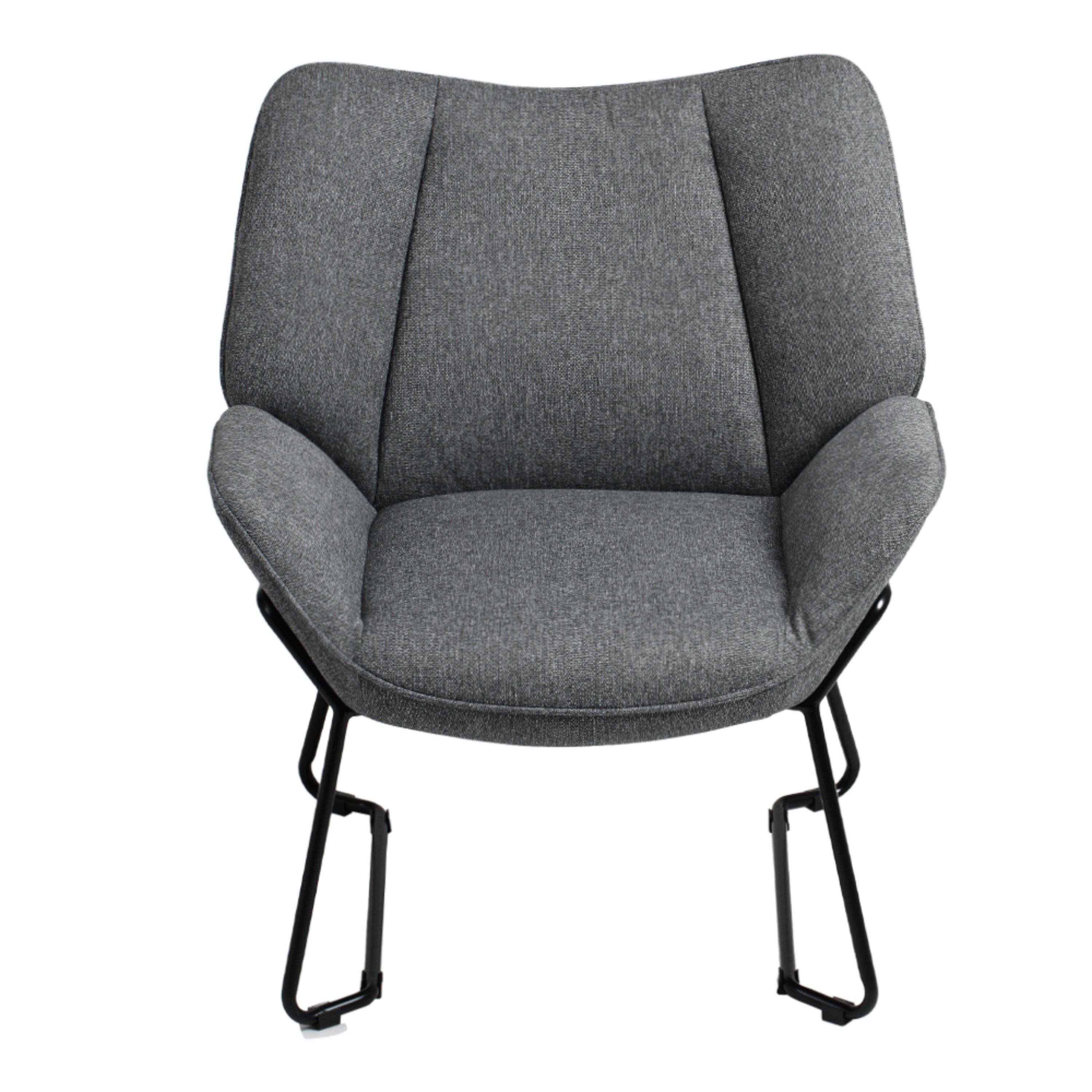 Grey - Kabinet UK - Minimalist Linen Armchair - 3