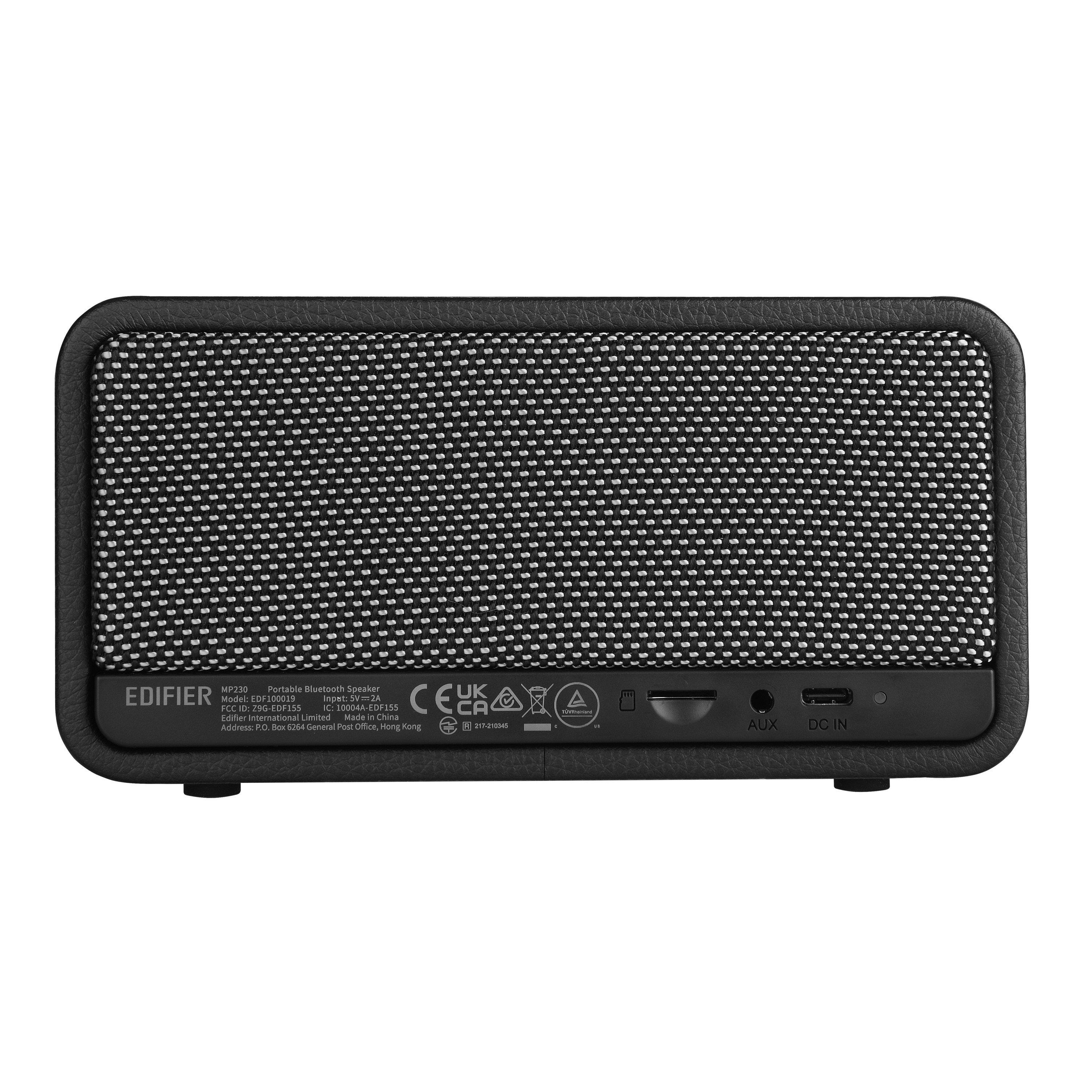 Black - Edifier - Edifier MP230 Retro Portable Bluetooth Speaker - 3