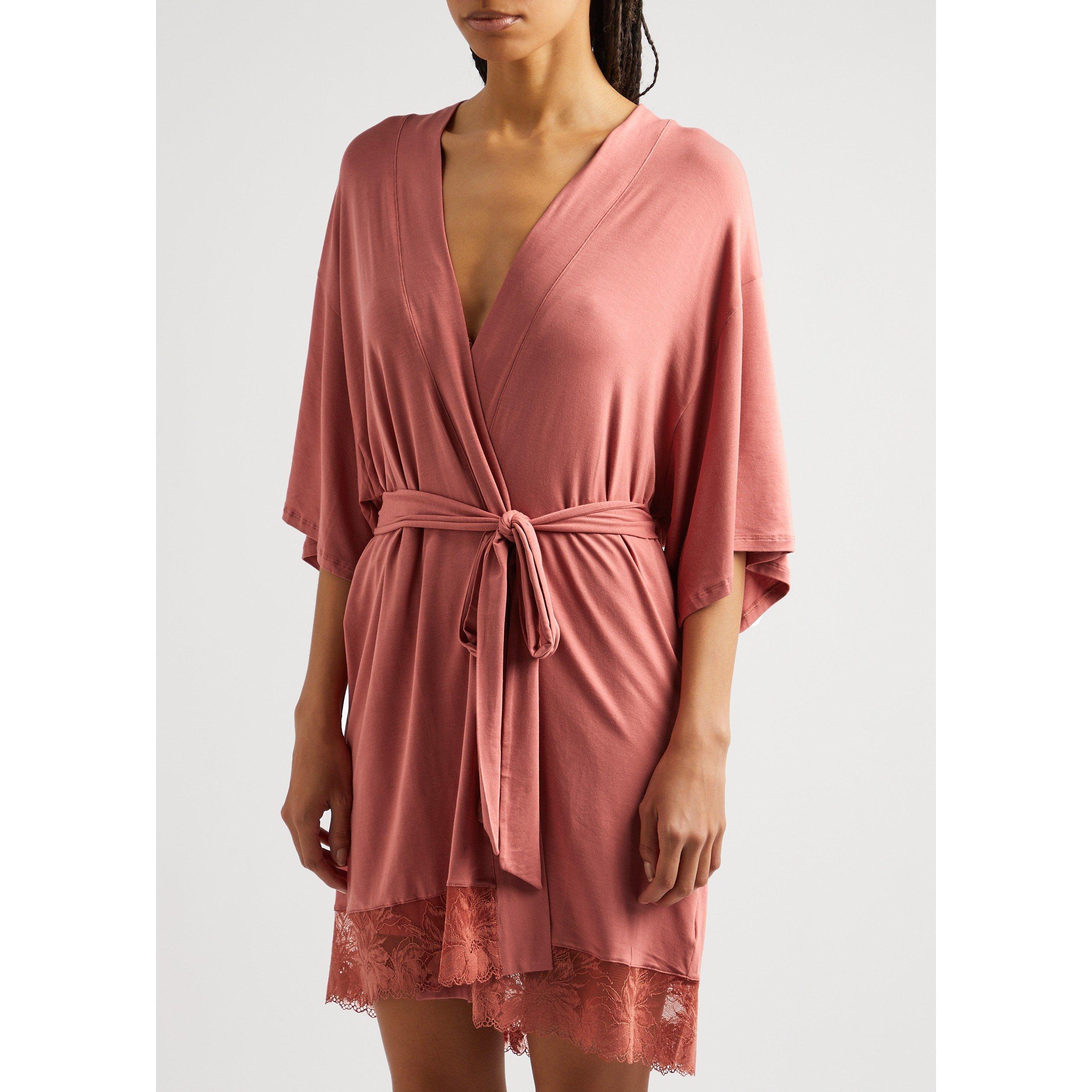 ROSE - Eberjey - R ROSALIA LACE HEM ROBE - 2
