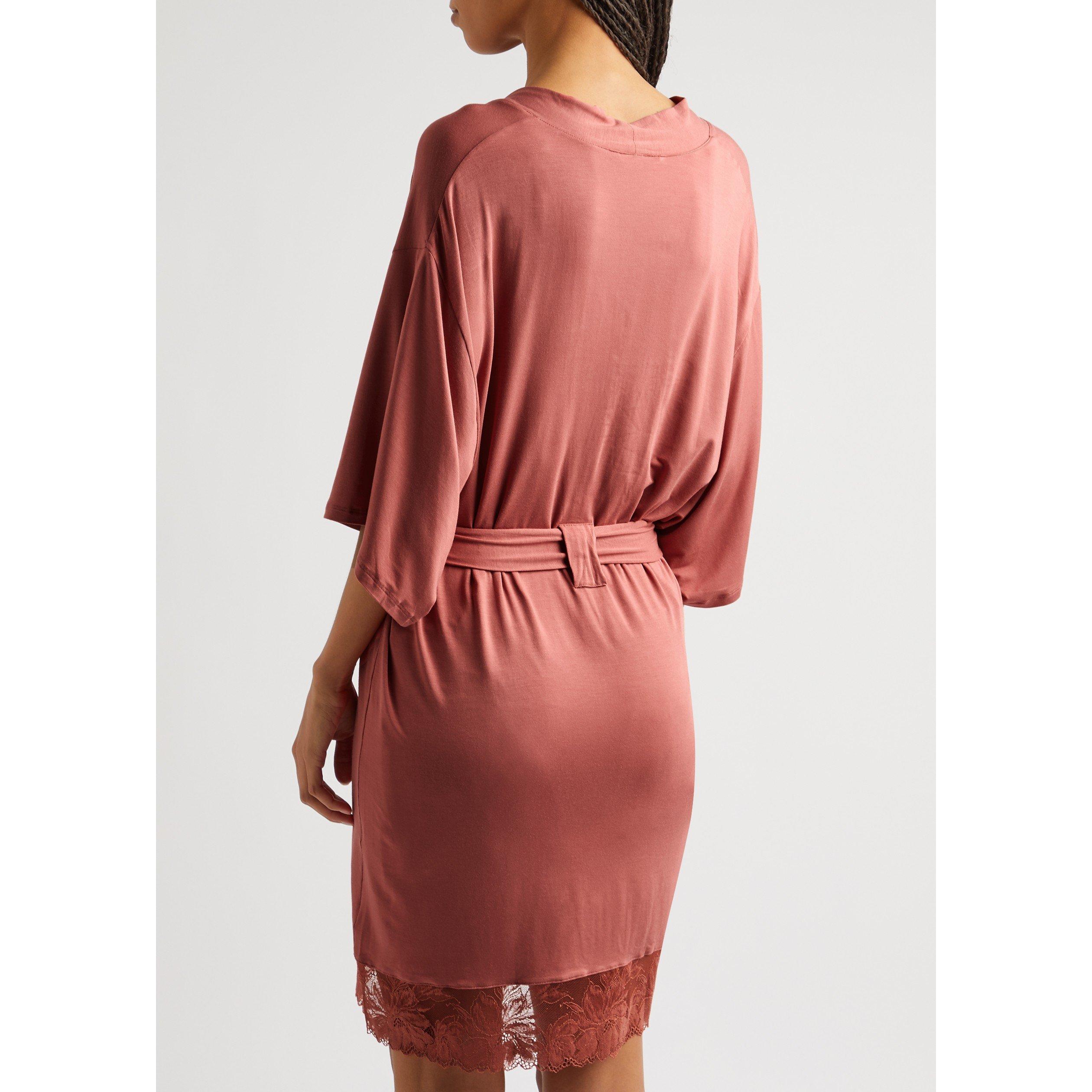 ROSE - Eberjey - R ROSALIA LACE HEM ROBE - 3