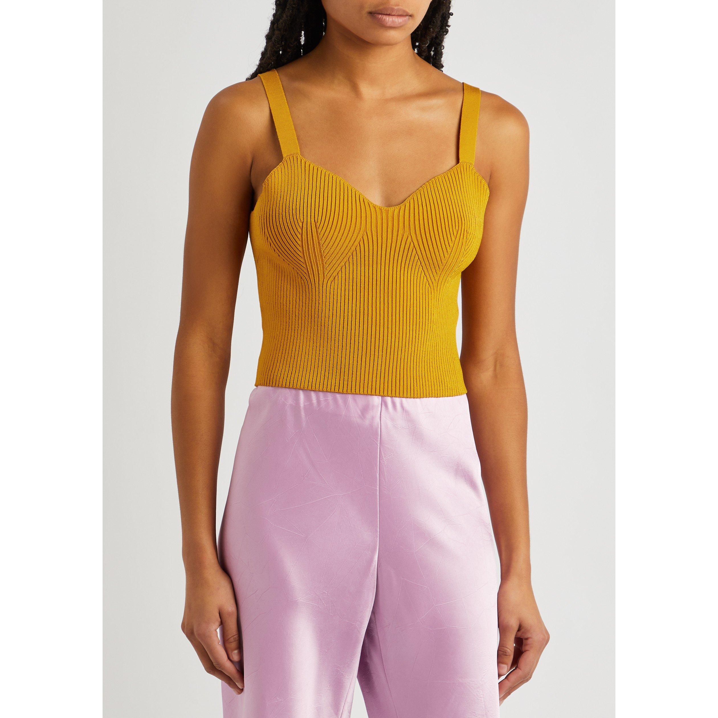 ORANGE - Vince - T RIBBED SWEETHEART BRALETTE - 2