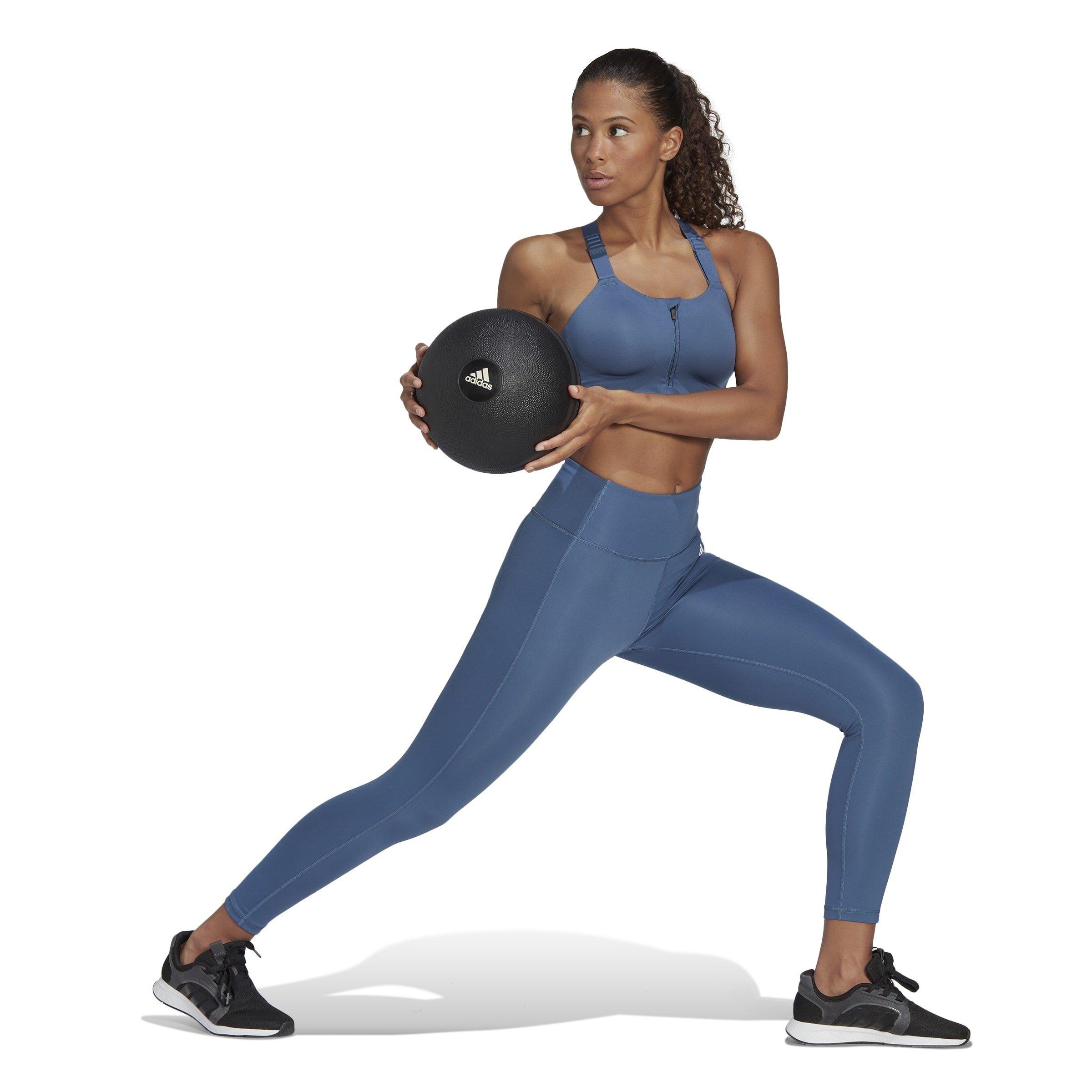 Wonste/Whte - adidas - TLRD Impact Luxe Training High-Support Sports Bra Womens - 5