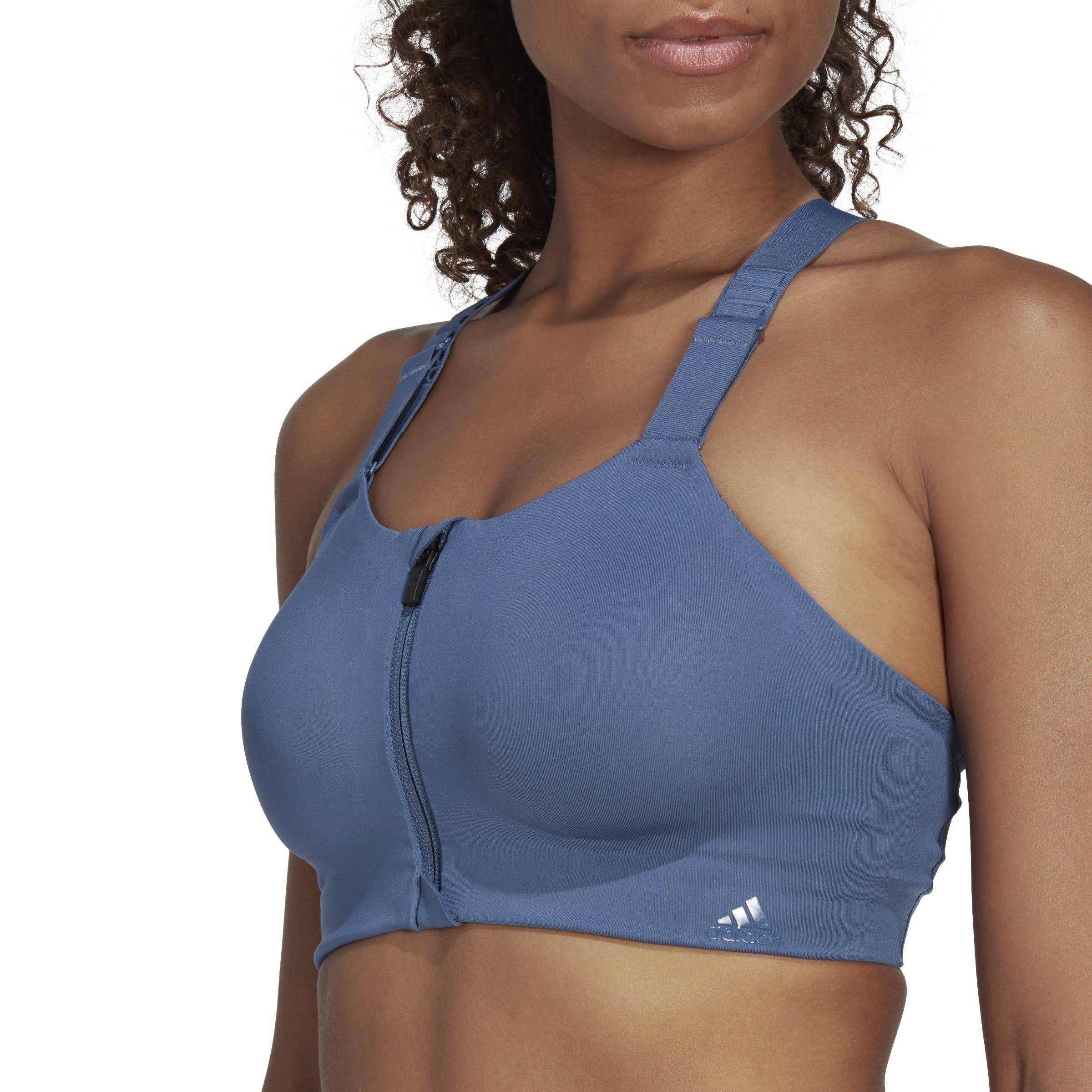 Wonste/Whte - adidas - TLRD Impact Luxe Training High-Support Sports Bra Womens - 6
