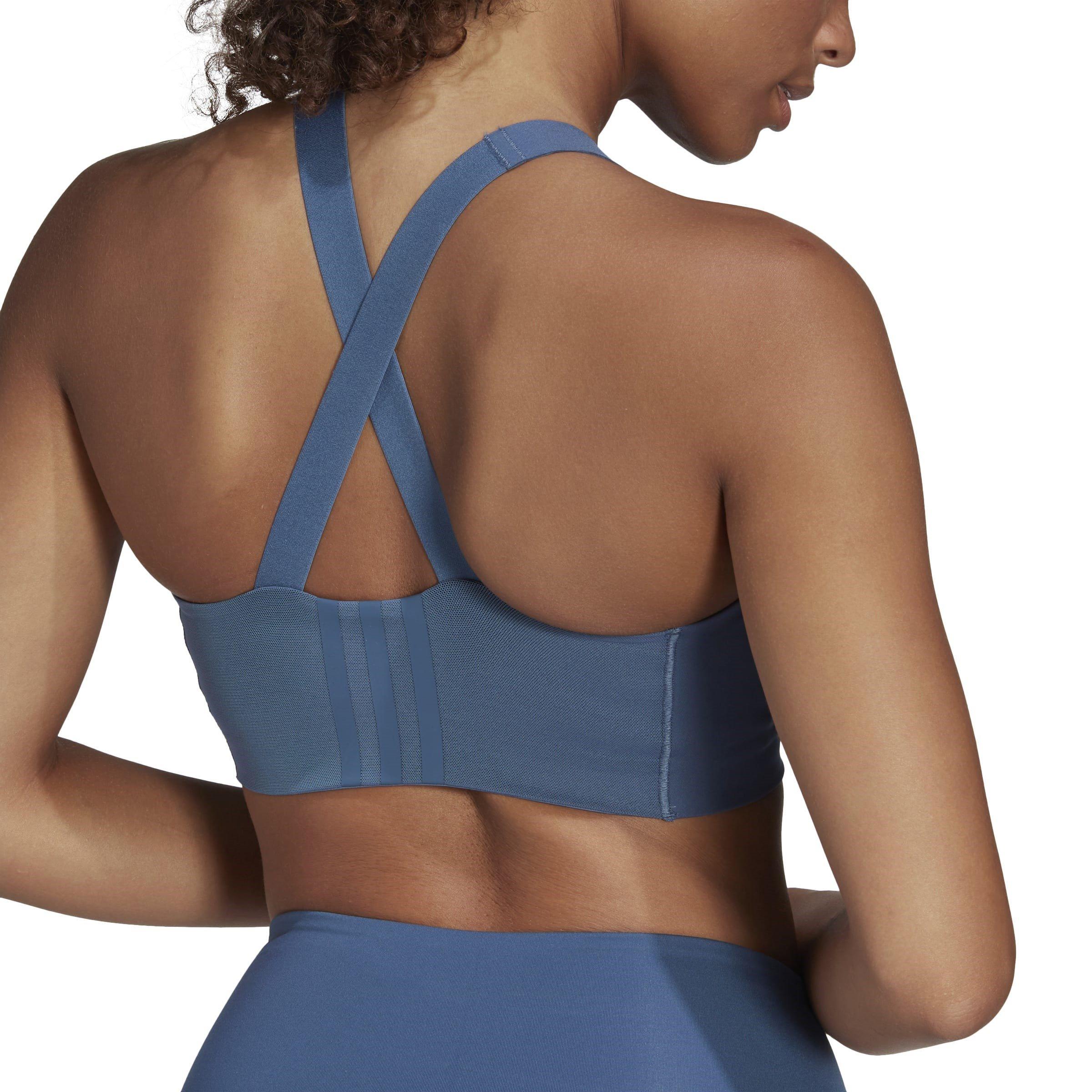 Wonste/Whte - adidas - TLRD Impact Luxe Training High-Support Sports Bra Womens - 7