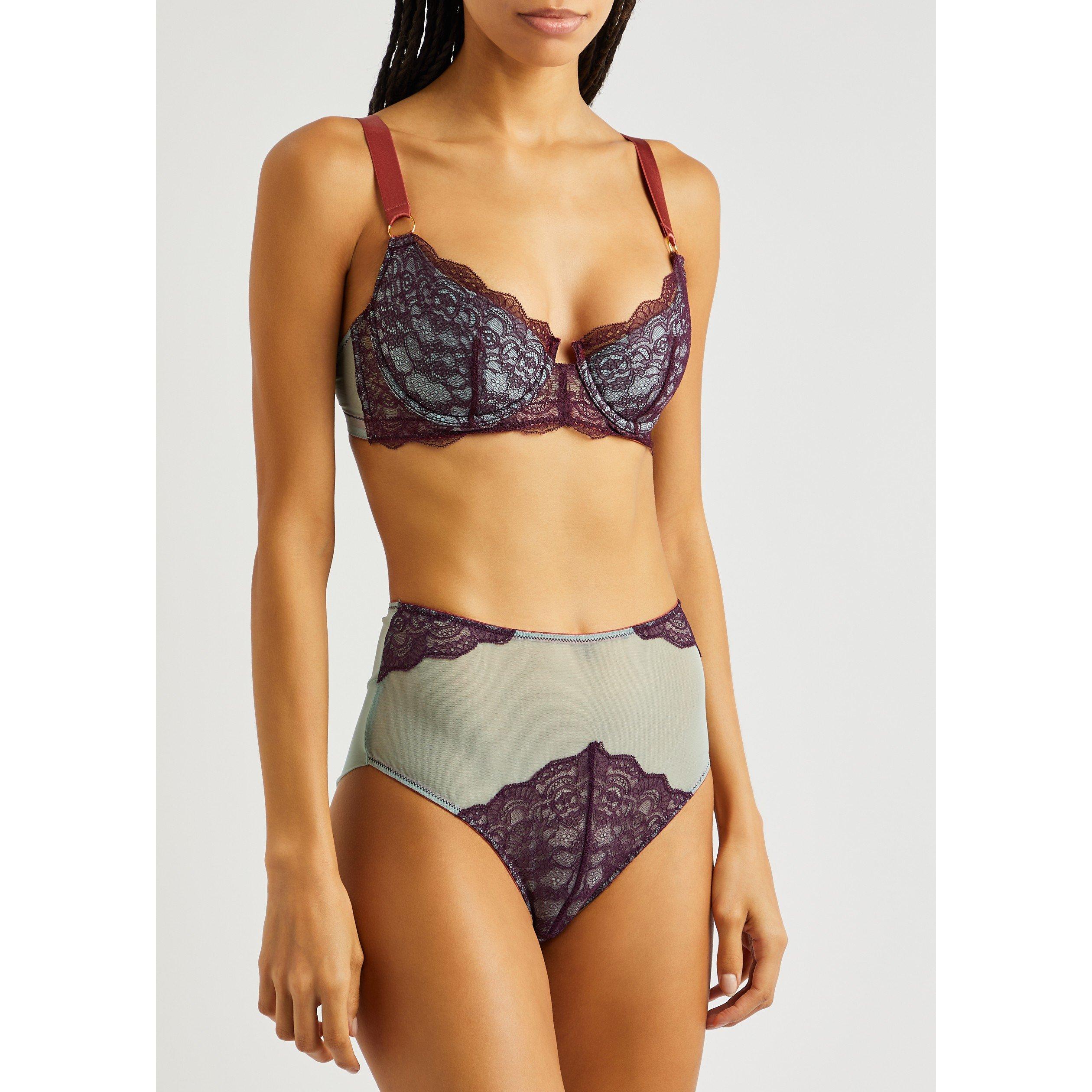 PURPLE AND OTHE - Dora Larsen - BB ENID LACE BALCONETTE BRA - 2