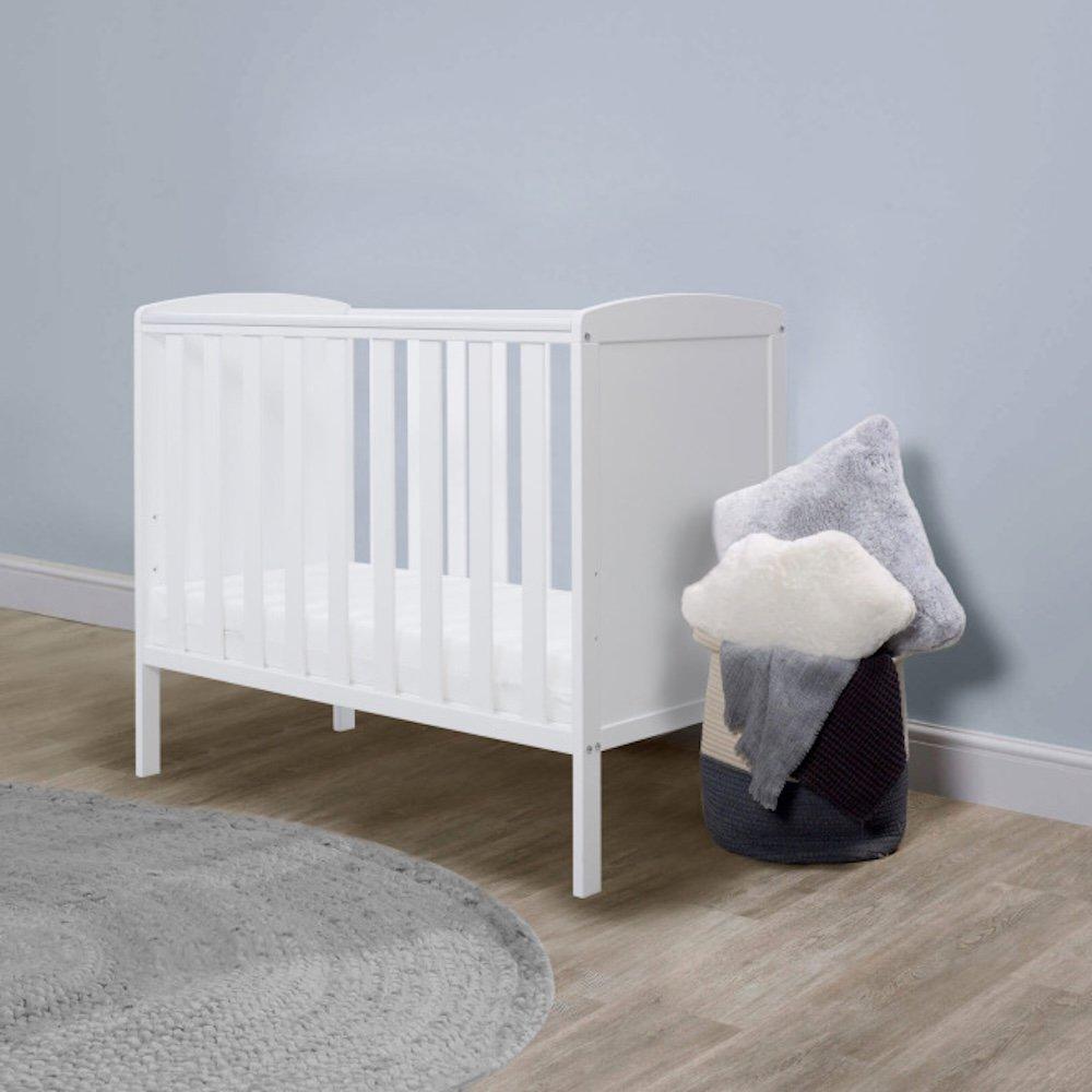 Ickle Bubba  Newborn Coleby Space Saver Cot - White - one