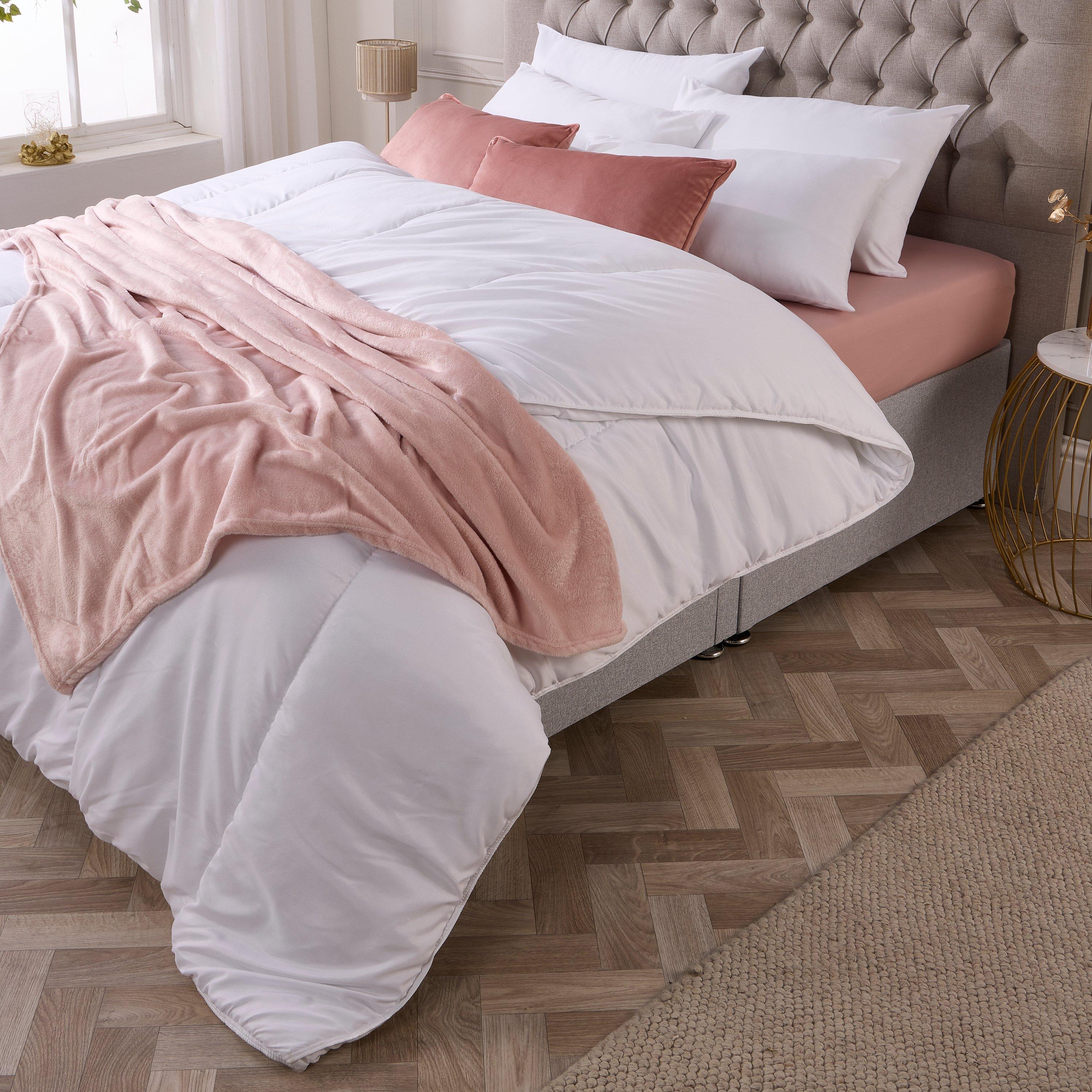 White - Downland - 4.5 Tog Soft Touch Duvet - 5