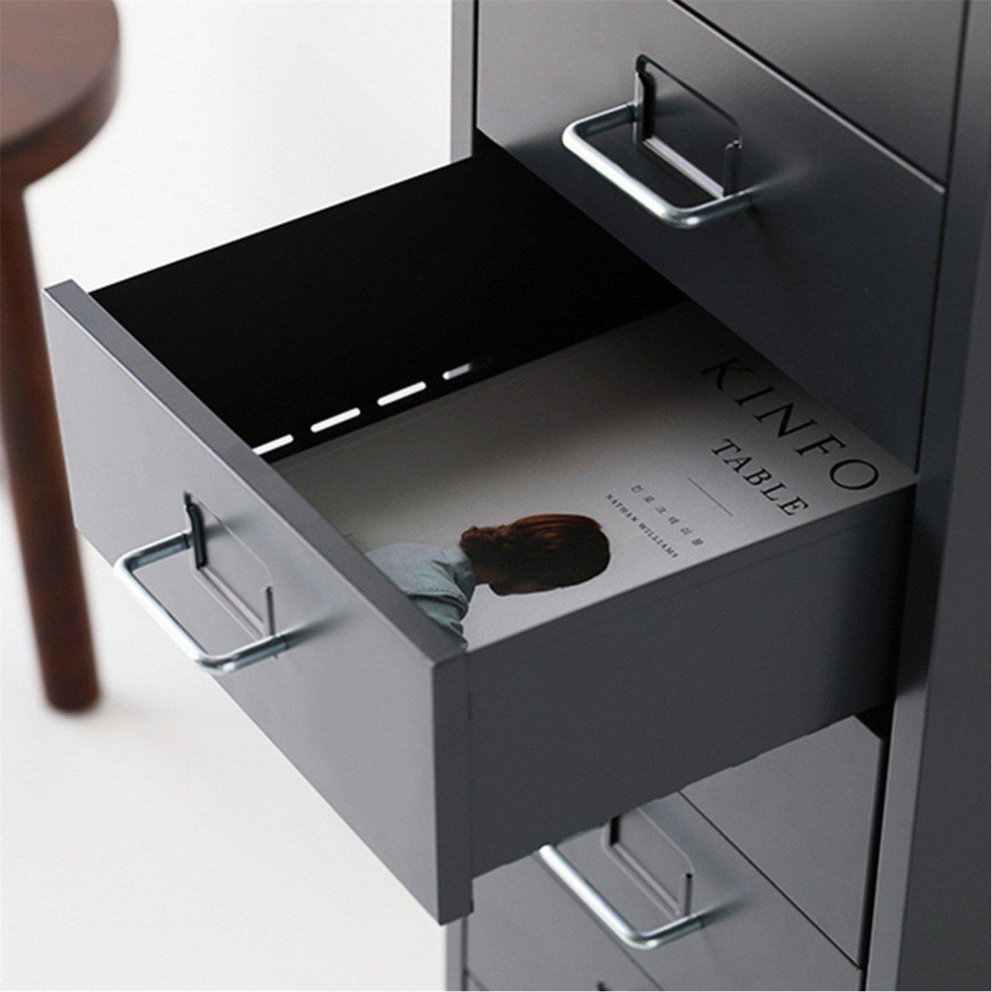 Black - Kabinet UK - 5-Drawer Vertical File Cabinet with Wheels - 5