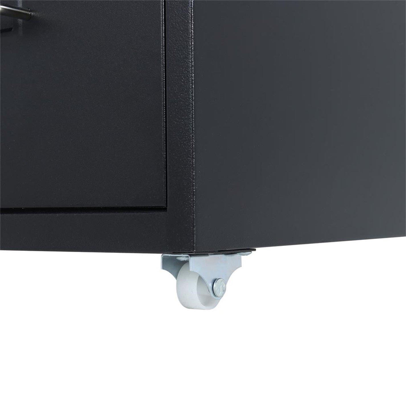 Black - Kabinet UK - 5-Drawer Vertical File Cabinet with Wheels - 6