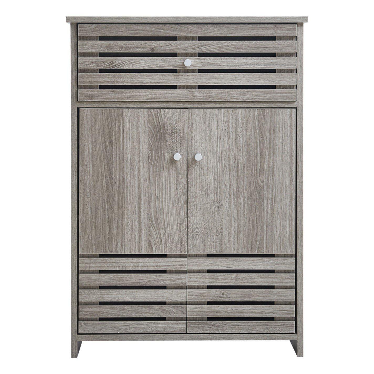 Grey Oak - Kabinet UK - Modern Wooden Freestanding Bathroom Cabinet - 2