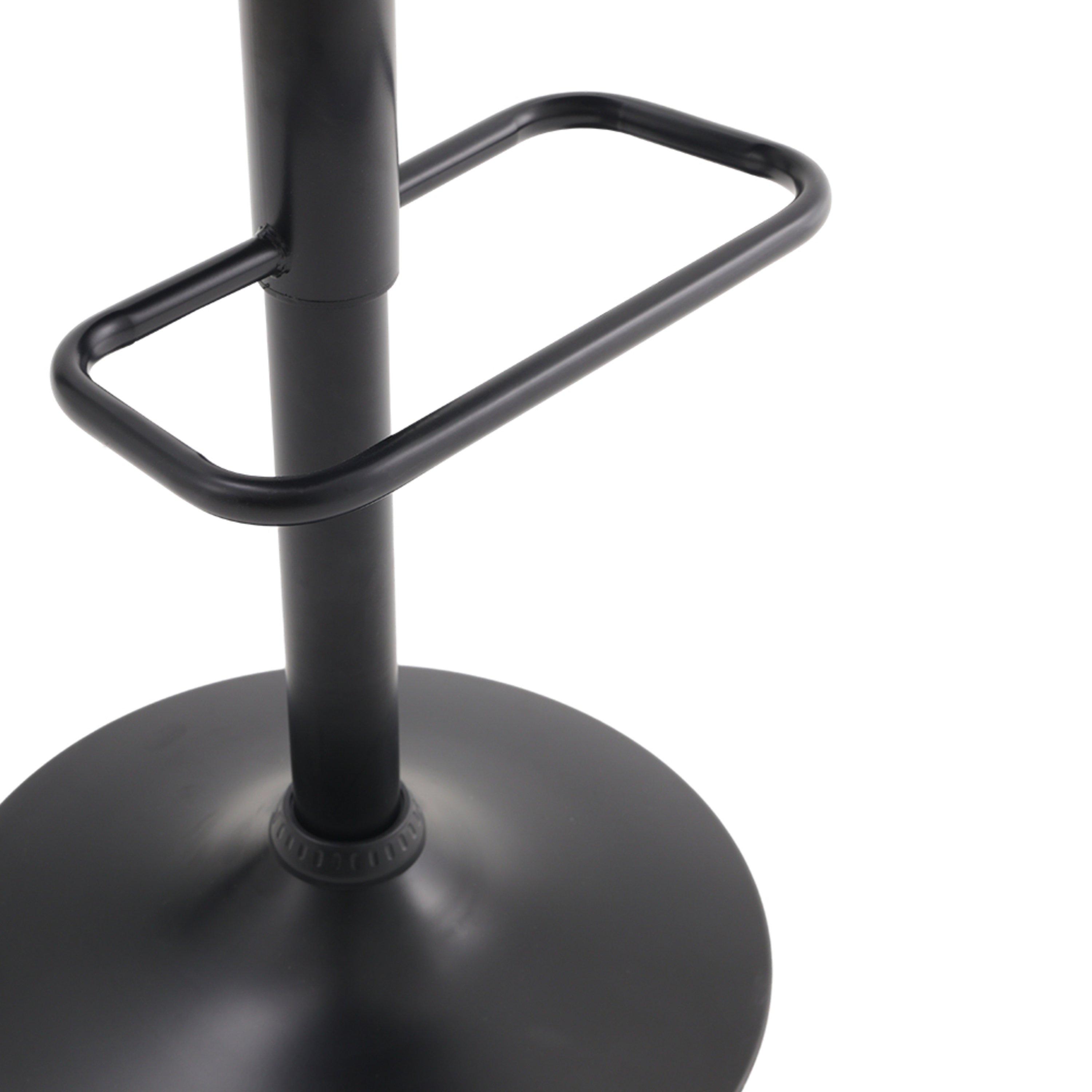 Blue - Kabinet UK - 2 Pcs Velvet Upholstery Bar Stools - 4