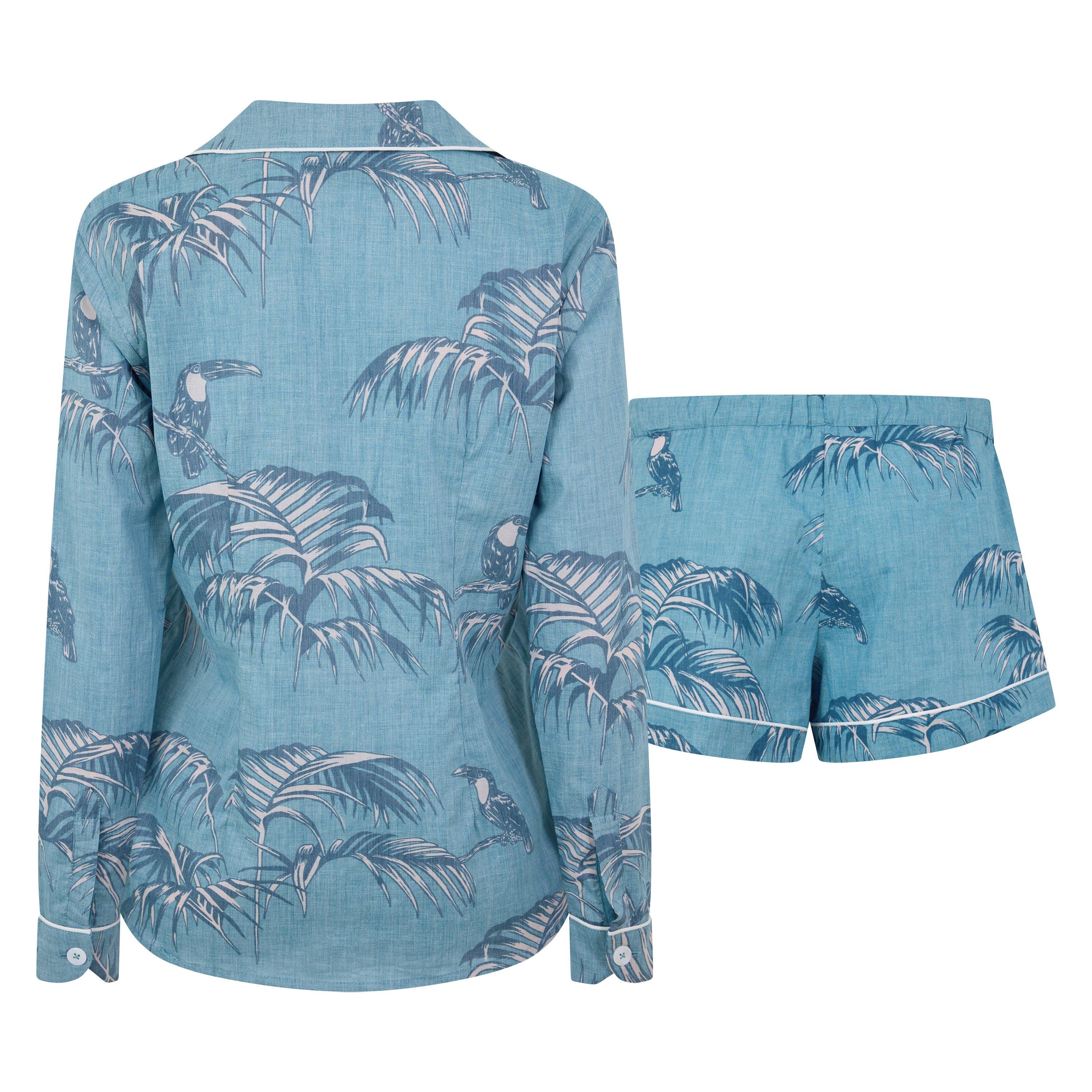 BLUE AND OTHER - Desmond and Dempsey - LS BOCAS SIG SHORT PJ SET - 2