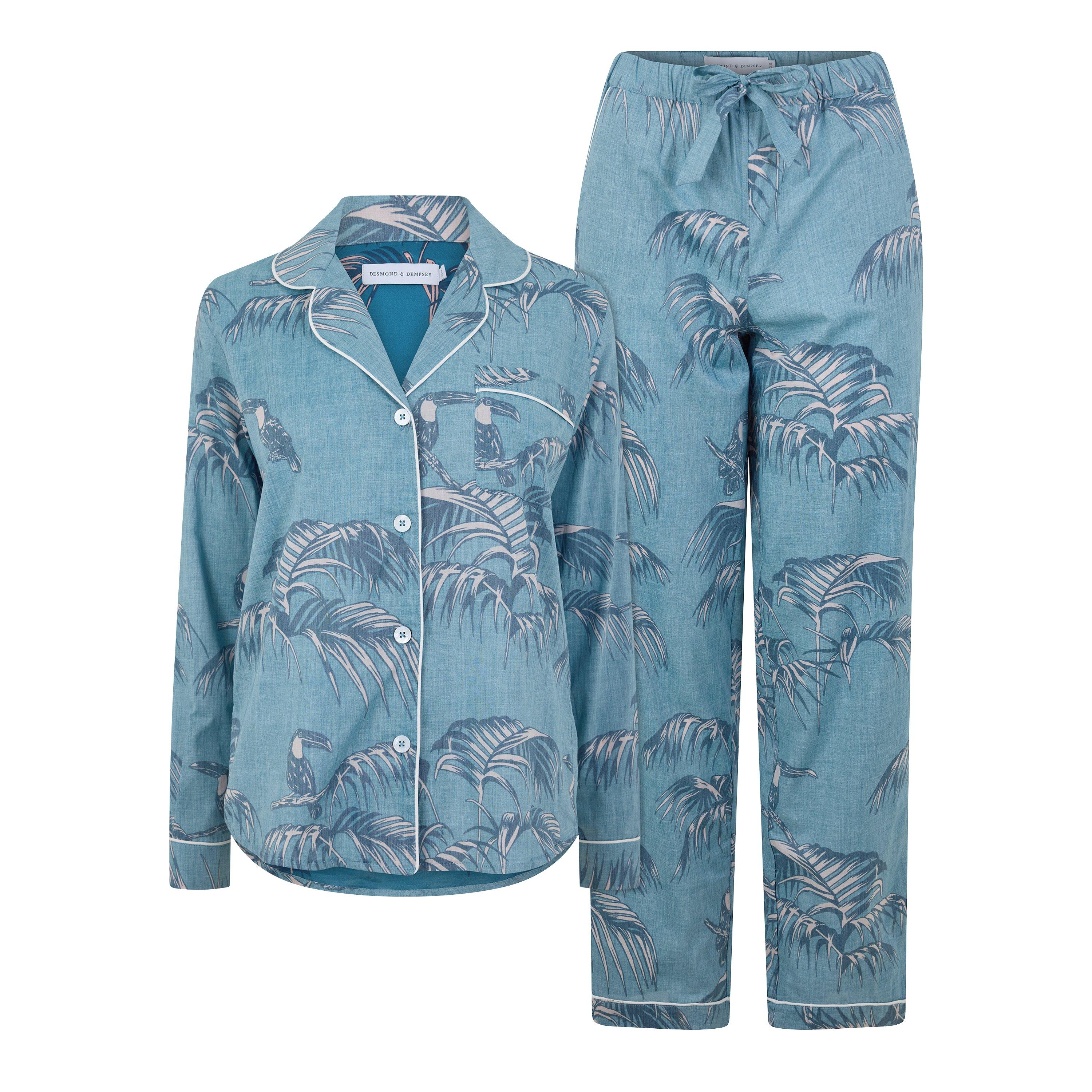 BLUE AND OTHER - Desmond and Dempsey - LS BOCAS SIG LONG PJ SET - 1