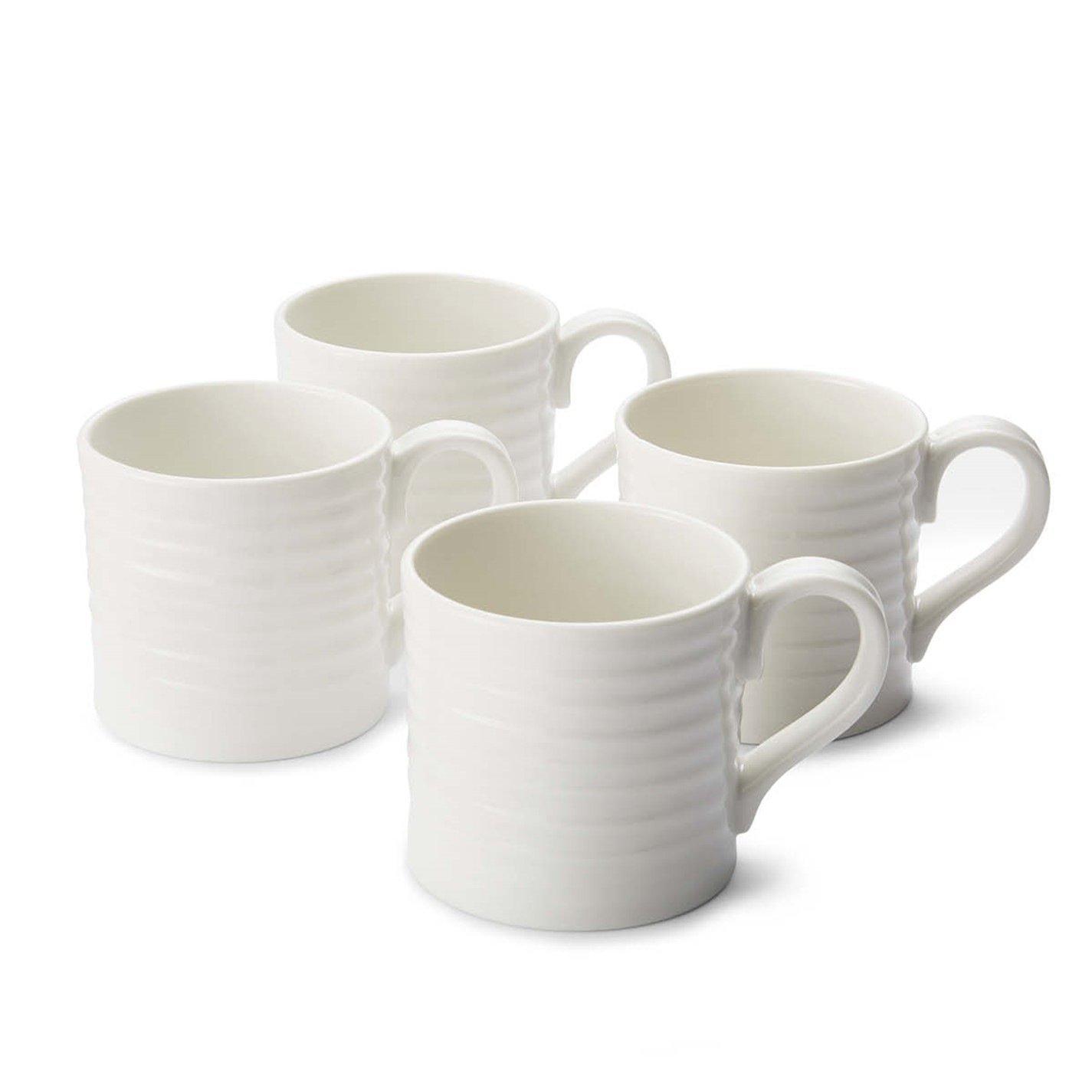 White - Portmeirion - Sophie Conran Set of 4 Short Mugs - 1