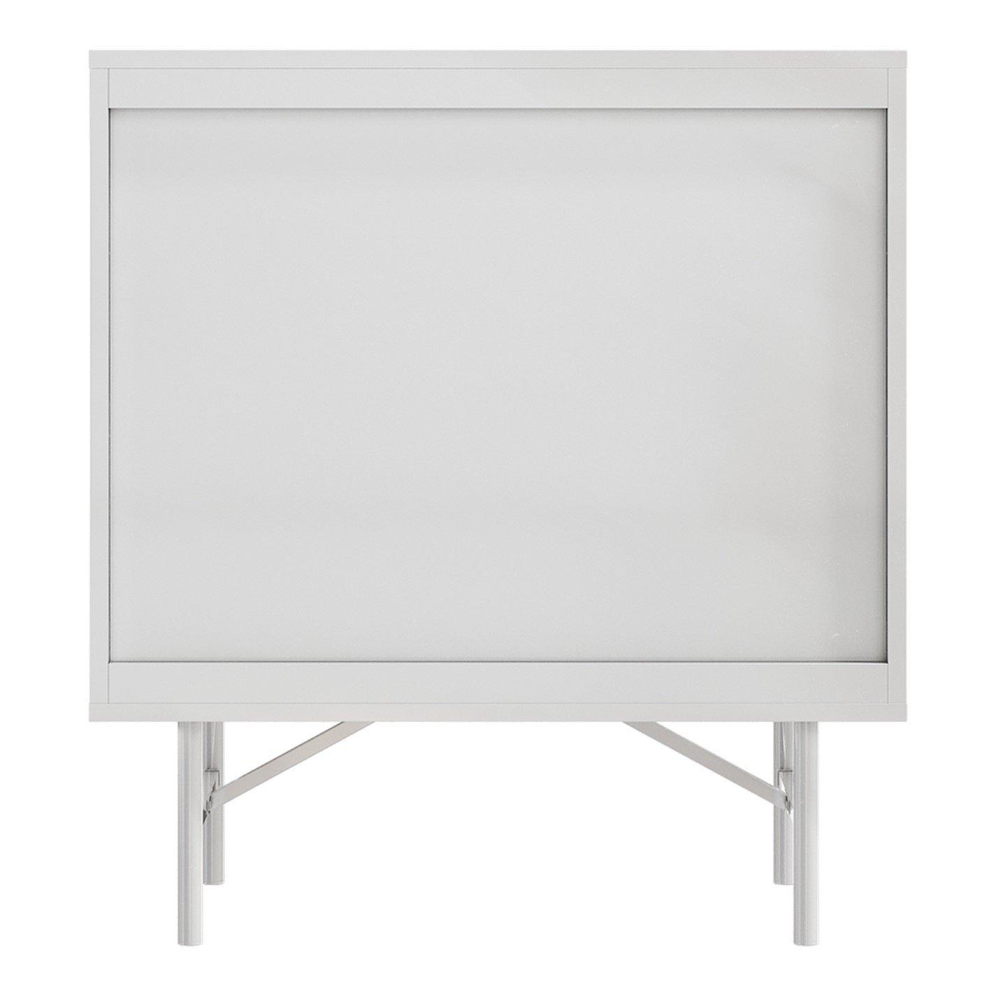 White - Kabinet UK - 3-Tier Bedroom Striped Storage Cabinet - 6