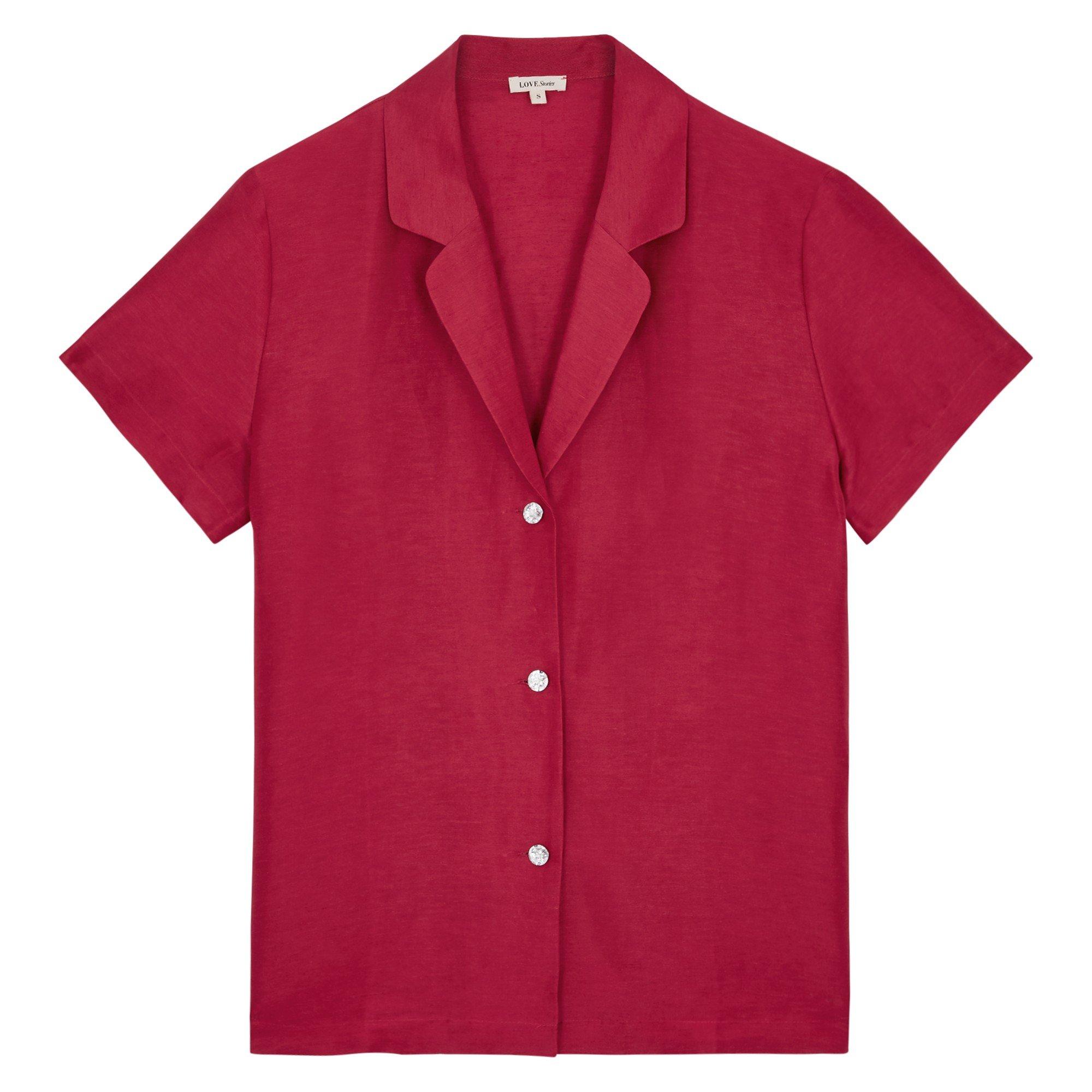 BRIGHT RED - Love Stories - BRIDGET PJ TOP - 1