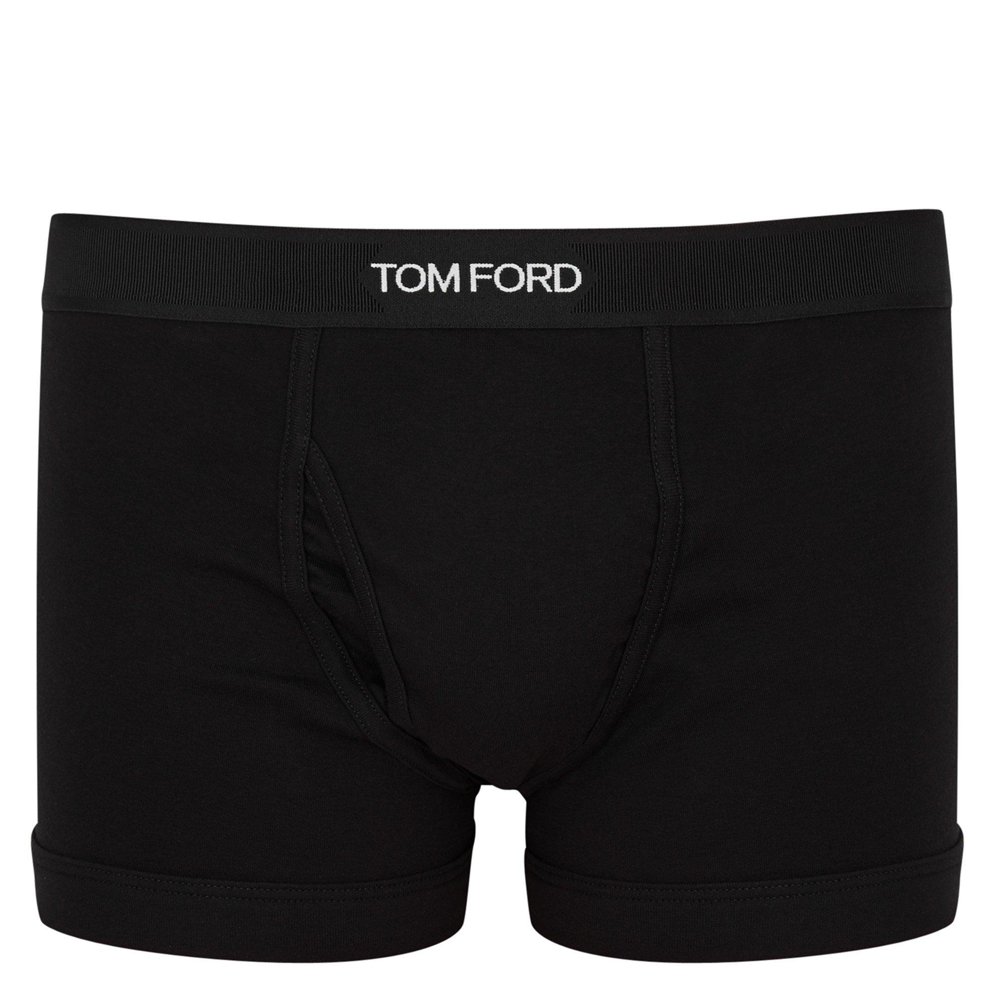 BLACK - Tom Ford - TF COTTON JERSEY STRECH BOXER - 1