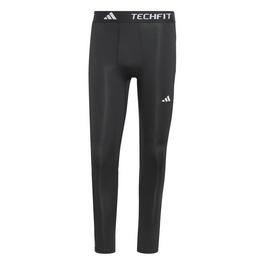 adidas TECHFIT Compression Training 3 Stripes Mens Base Layer Bottoms