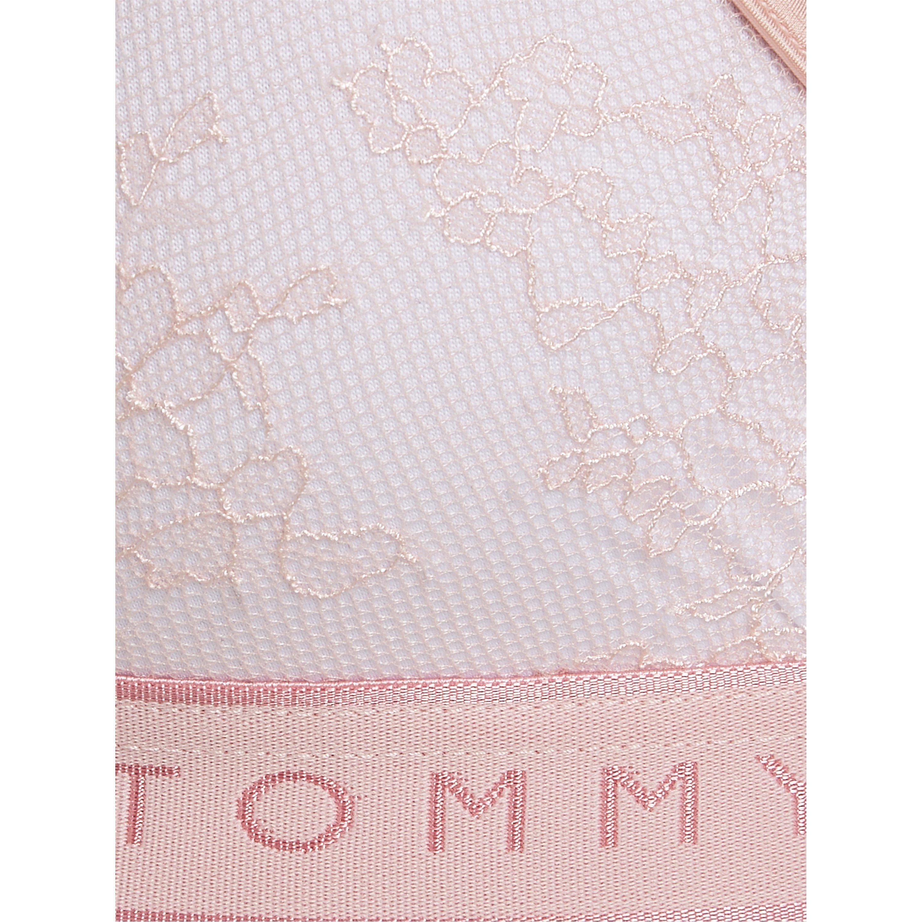 Whimsy Pink - Rosa Caprichoso - Tommy Hilfiger - Women's Unlined Triangle Bralette - 4