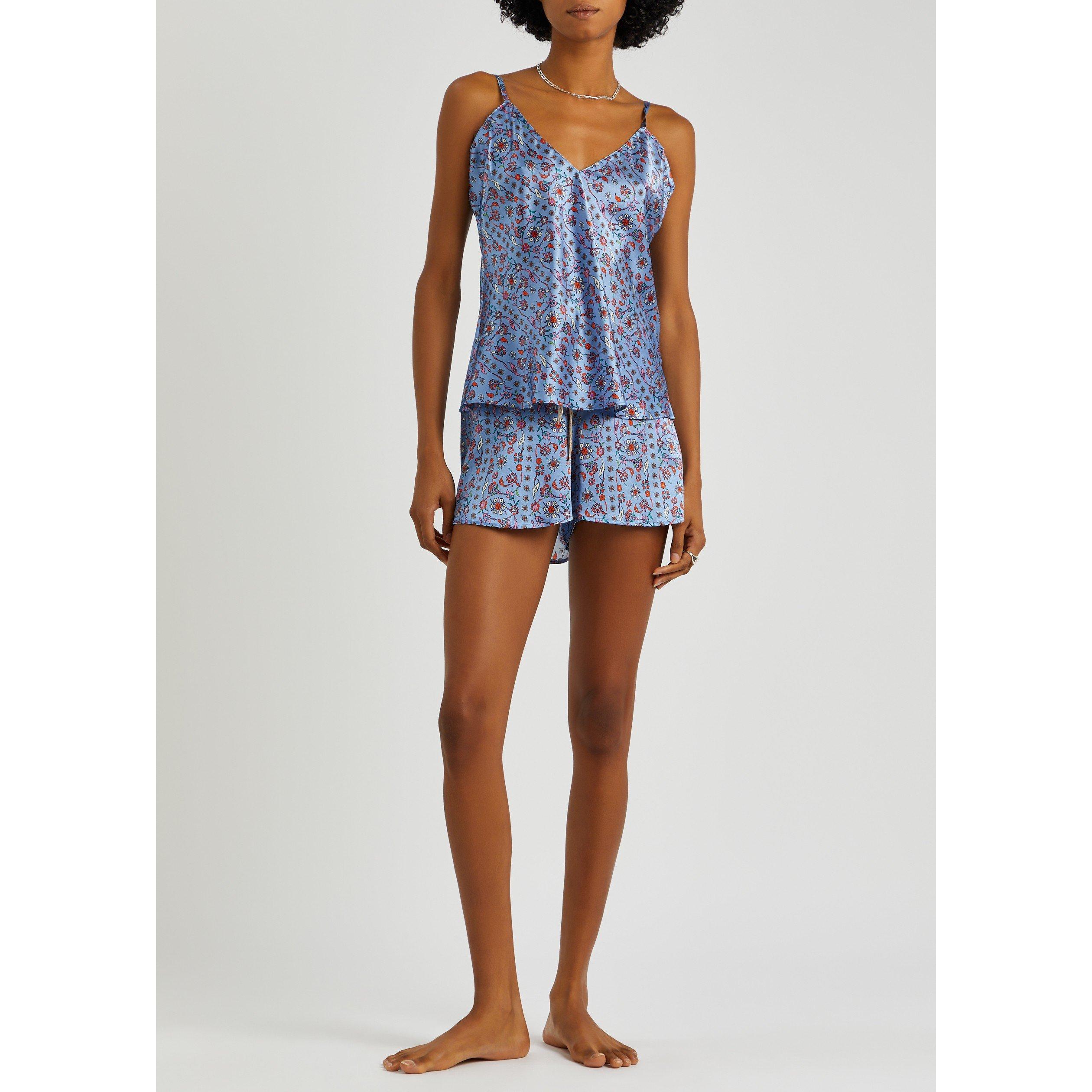 BLUE AND OTHER - Jessica Russell Flint - PJT EZME FLRL SPGHTI CAMI TOP - 5